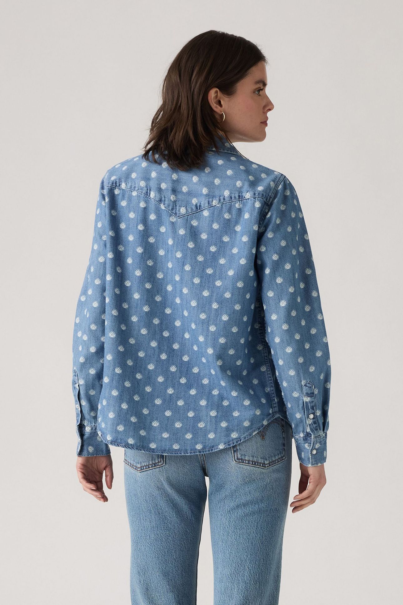 ICONIC WESTERN DENIM SHIRT IN PRINT 2
