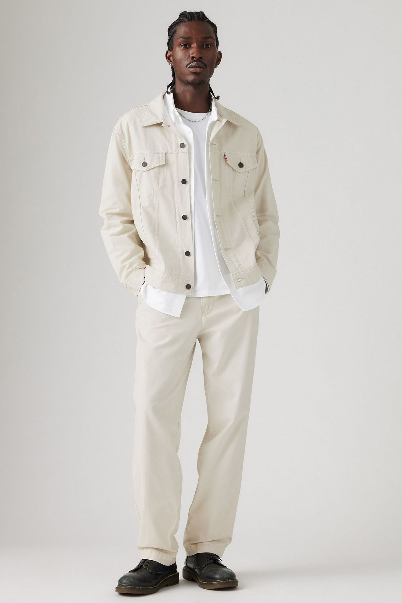 XX CHINO LOOSE STRT SILVER BIRCH LINEN 5