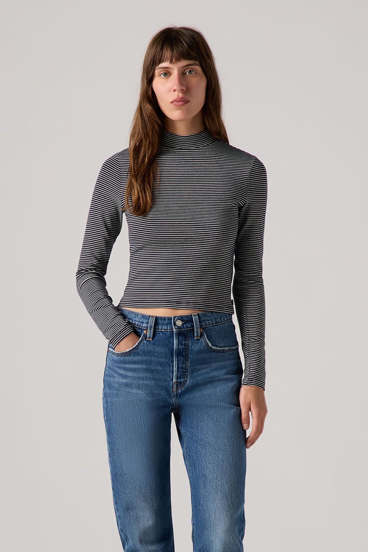 EFFORTLESS LS TEE CLOVE STRIPE NIGHTWATCH 1