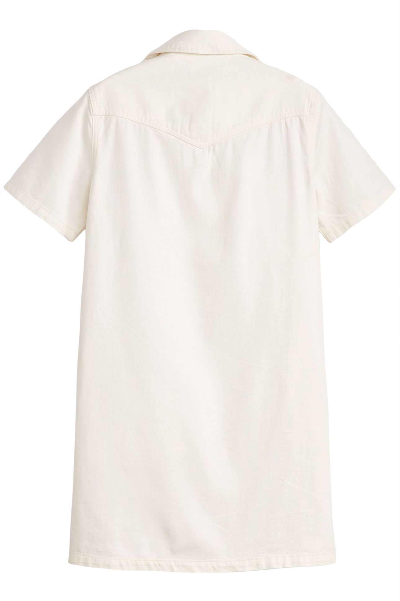LOUISA SS DENIM DRESS ICY ECRU 4 4