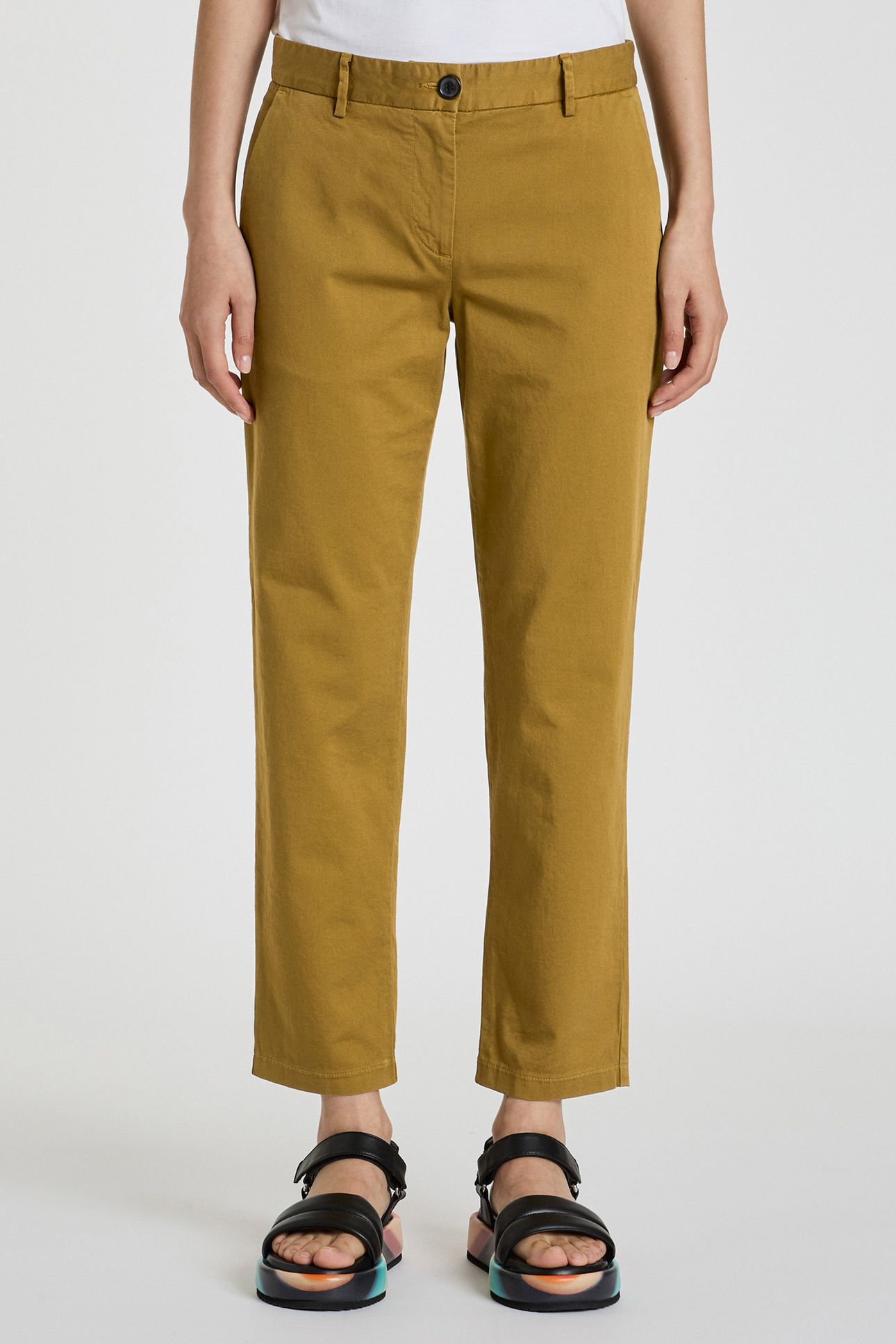 WOMENS CHINO OLIVE GREEN 1