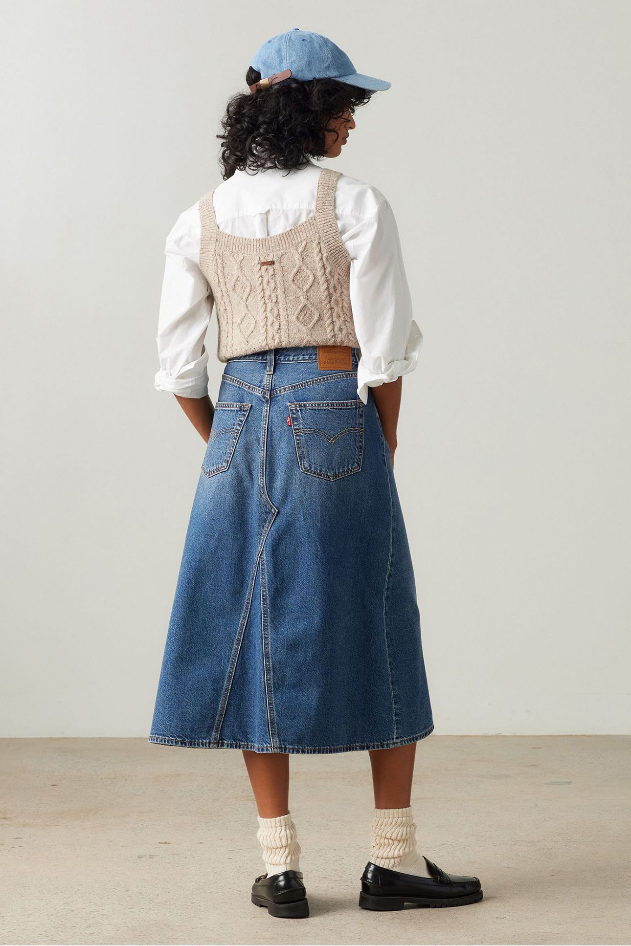 HR A LINE DECON SKIRT MID MORNING 2
