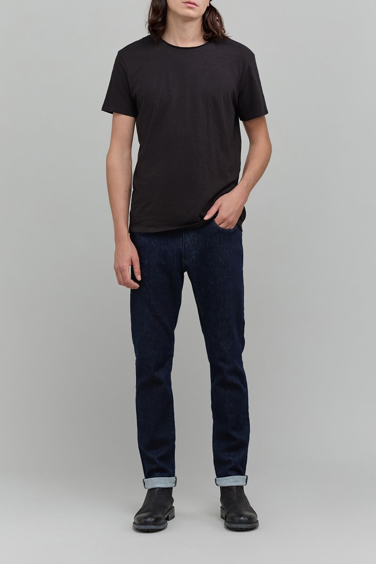L'ESSENTIEL BROWN ORGANIC COTTON ROUND-NECK T-SHIRT 2