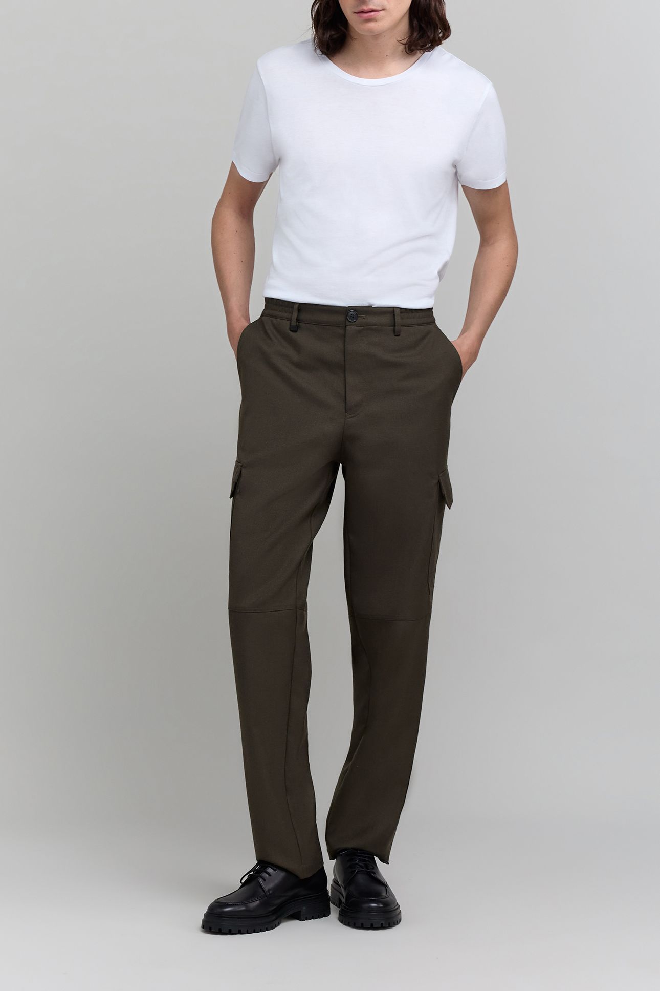 BATTLE DARK KHAKI TROUSERS 3