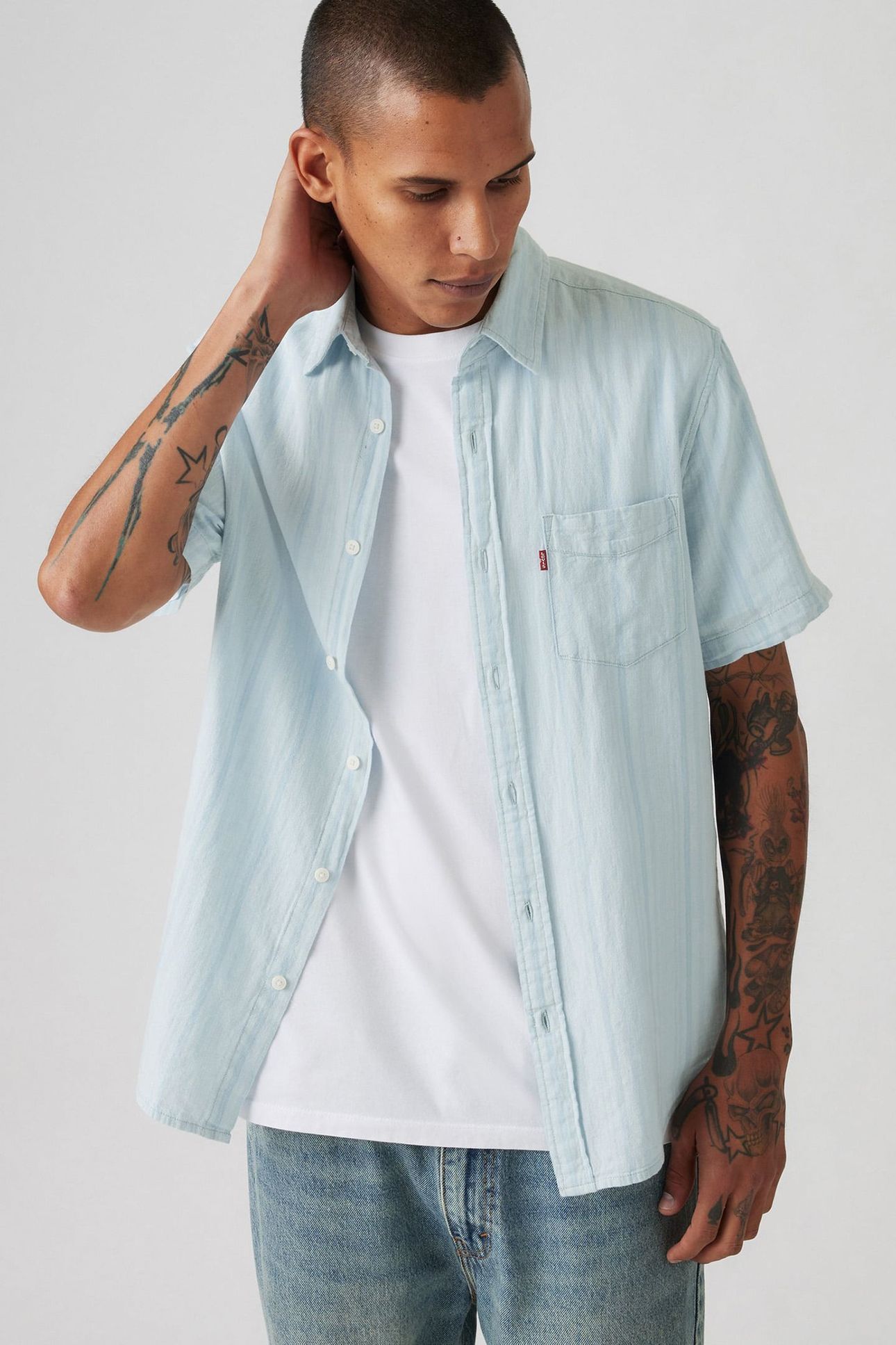 SS CLASSIC 1 PKT STANDRD EDDIE STRIPE 5