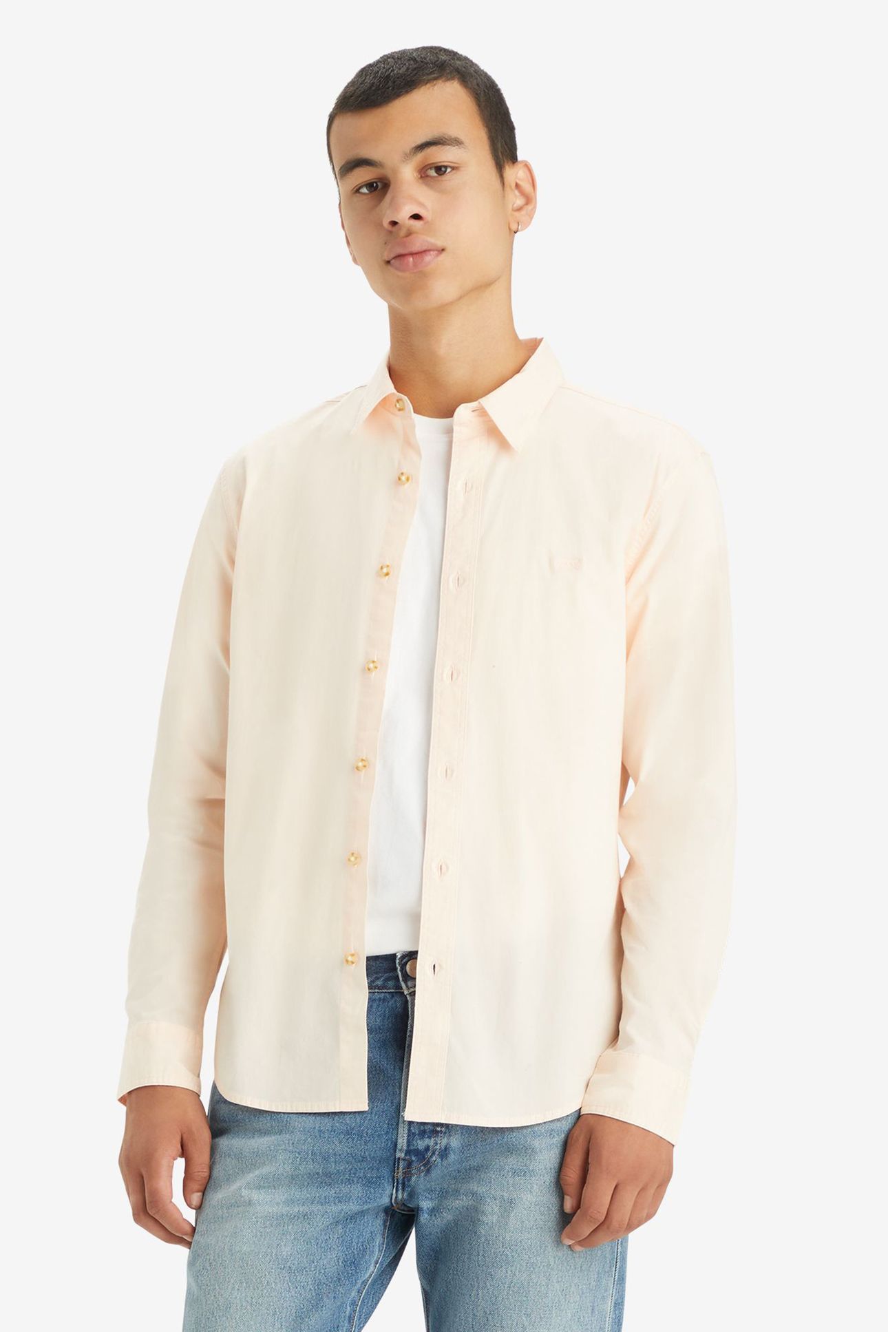 LS BATTERY HM SHIRT SLIM BARELY PINK 1