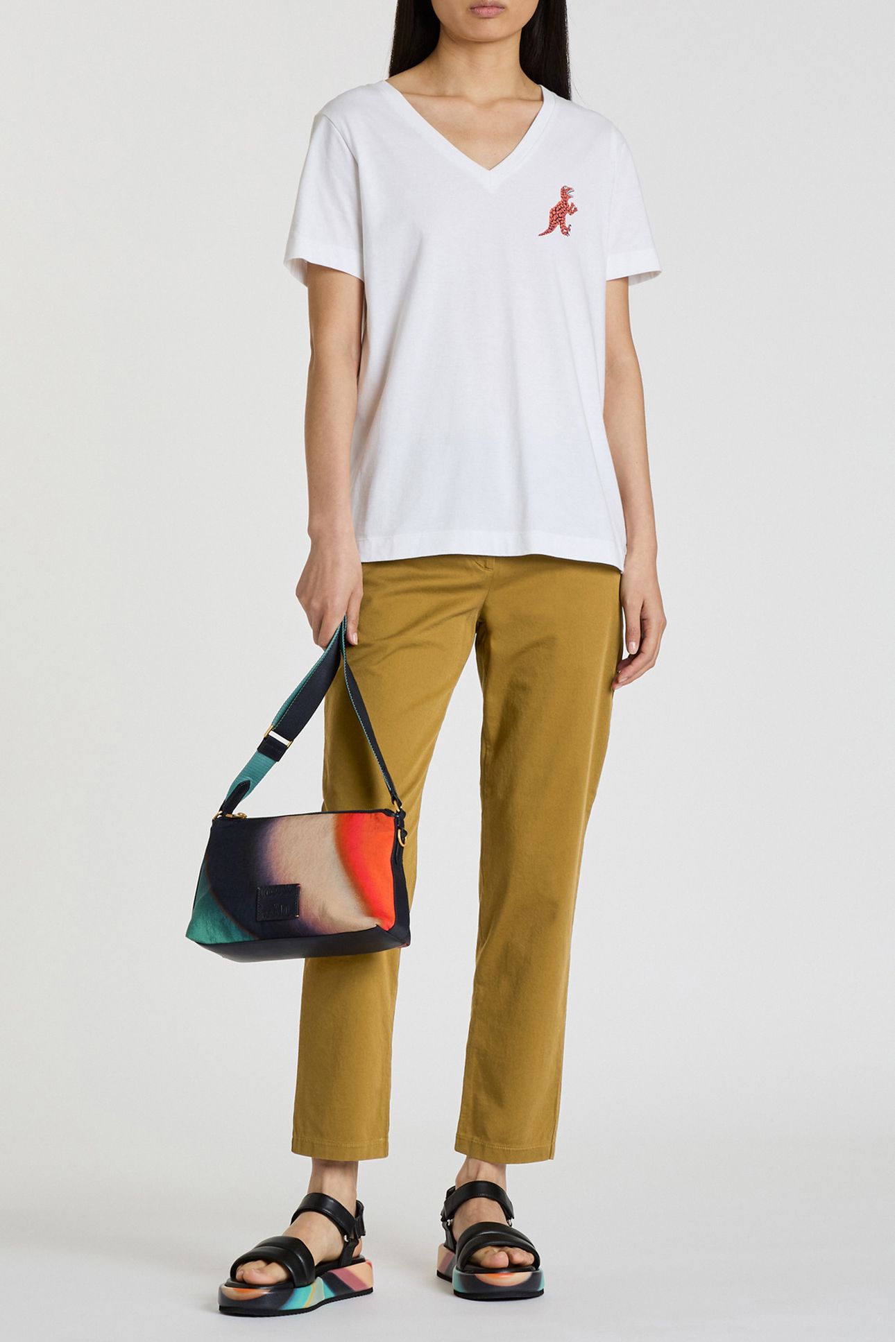 WOMENS CHINO OLIVE GREEN 4