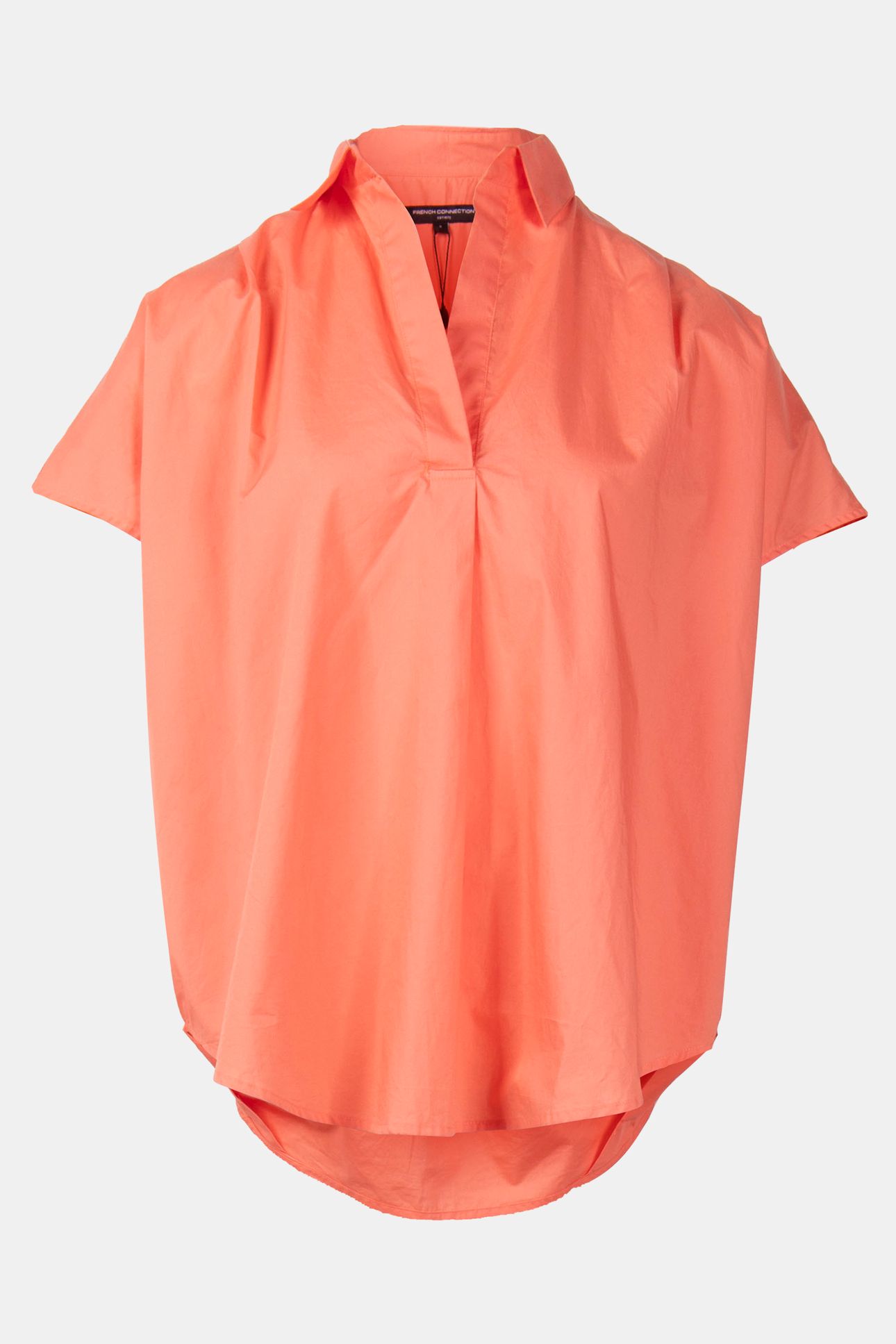 CELE RHODES POPLIN SLVLSS SHRT CORAL 4