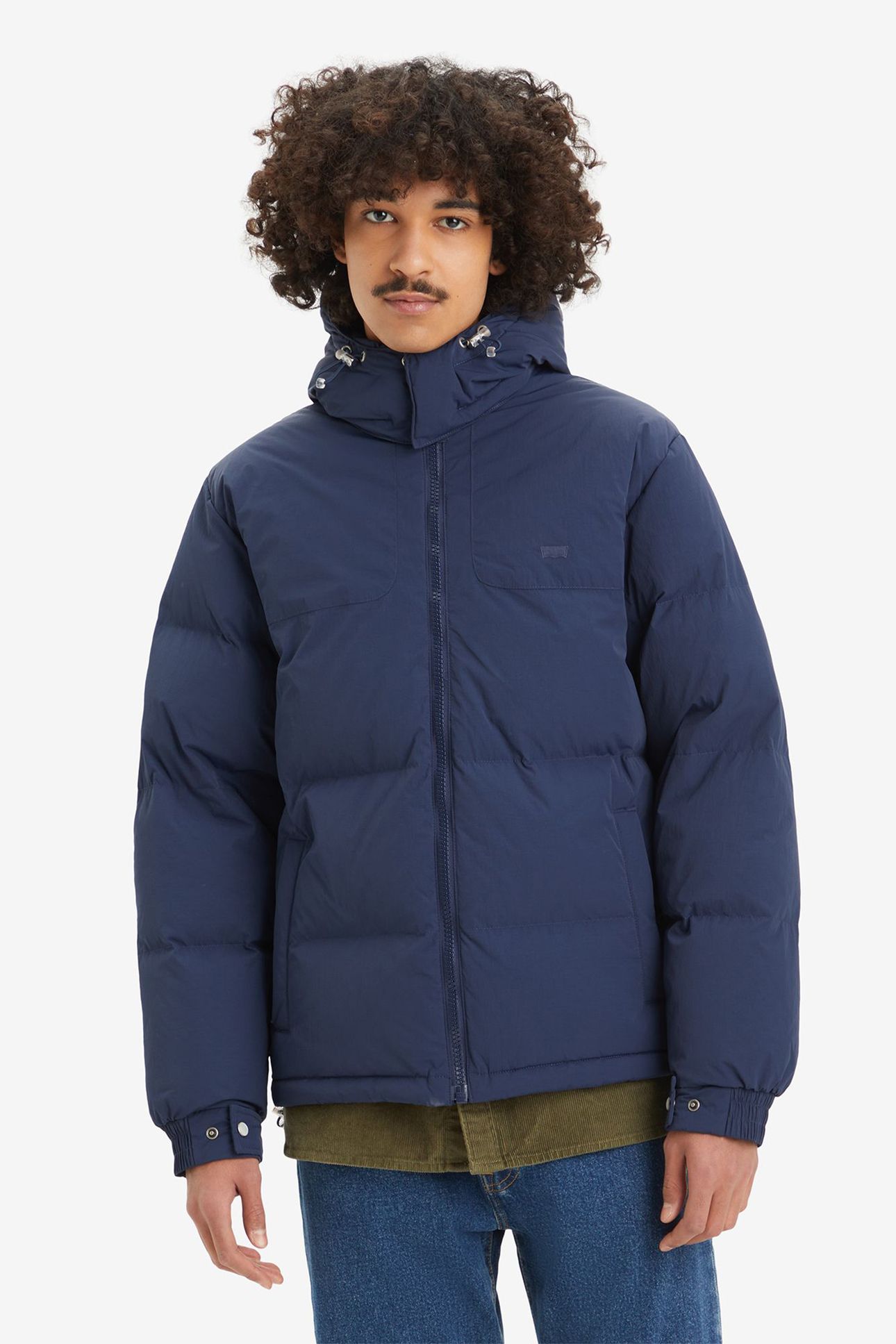 RICKRIDGE SHORT PUFFER COAT IN NAVY 1