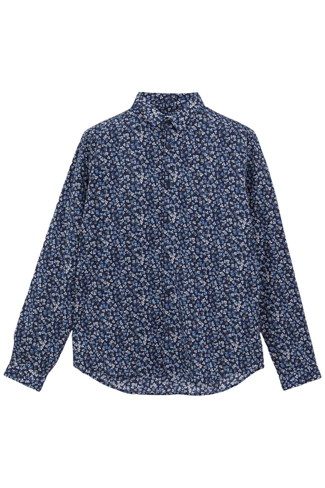 SLIM INDIGO SHIRT LIBERTY IVY FABRIC 4