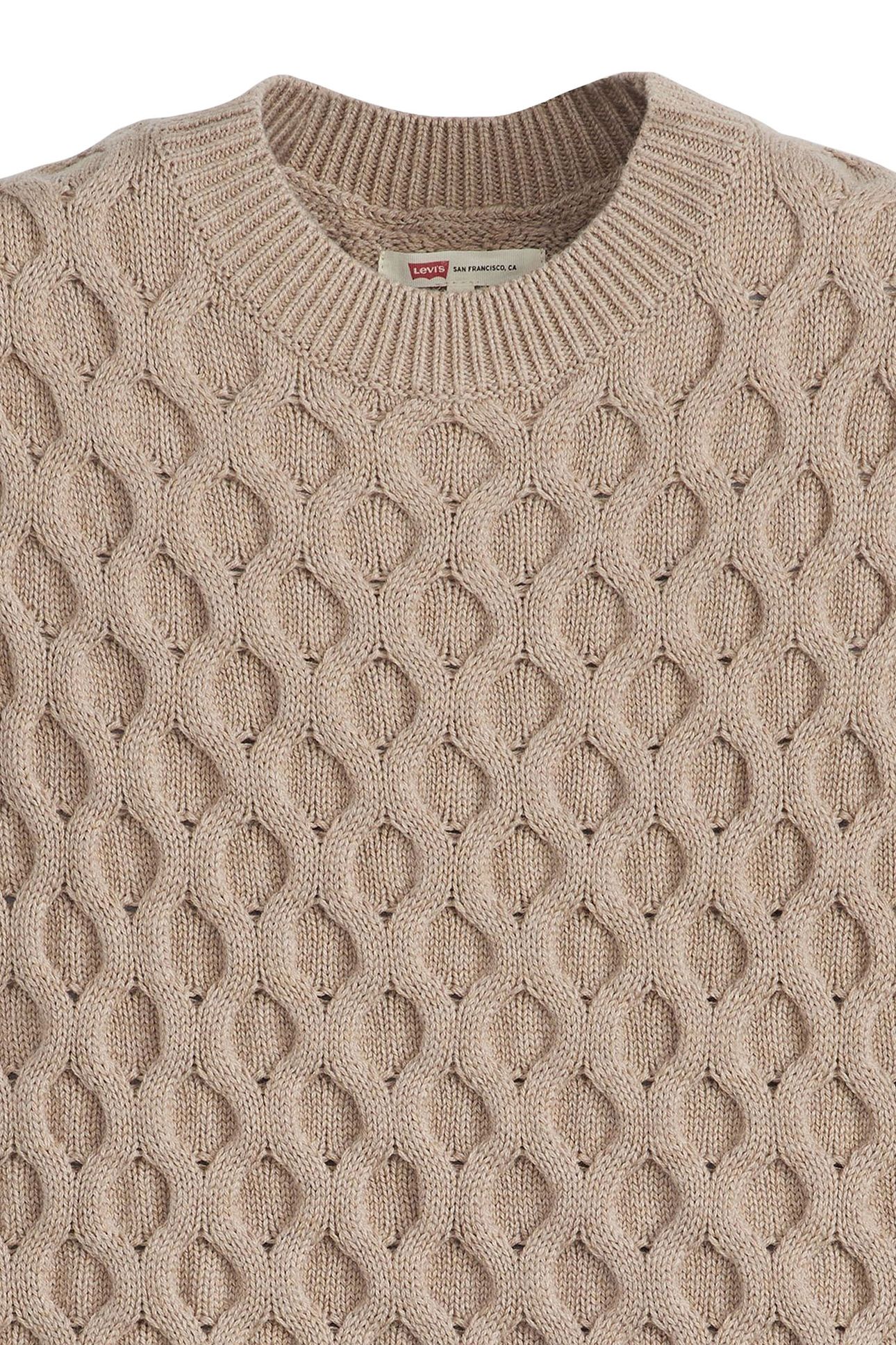 BLUEBELL CABLE VEST MID OATMEAL HEATHER 6