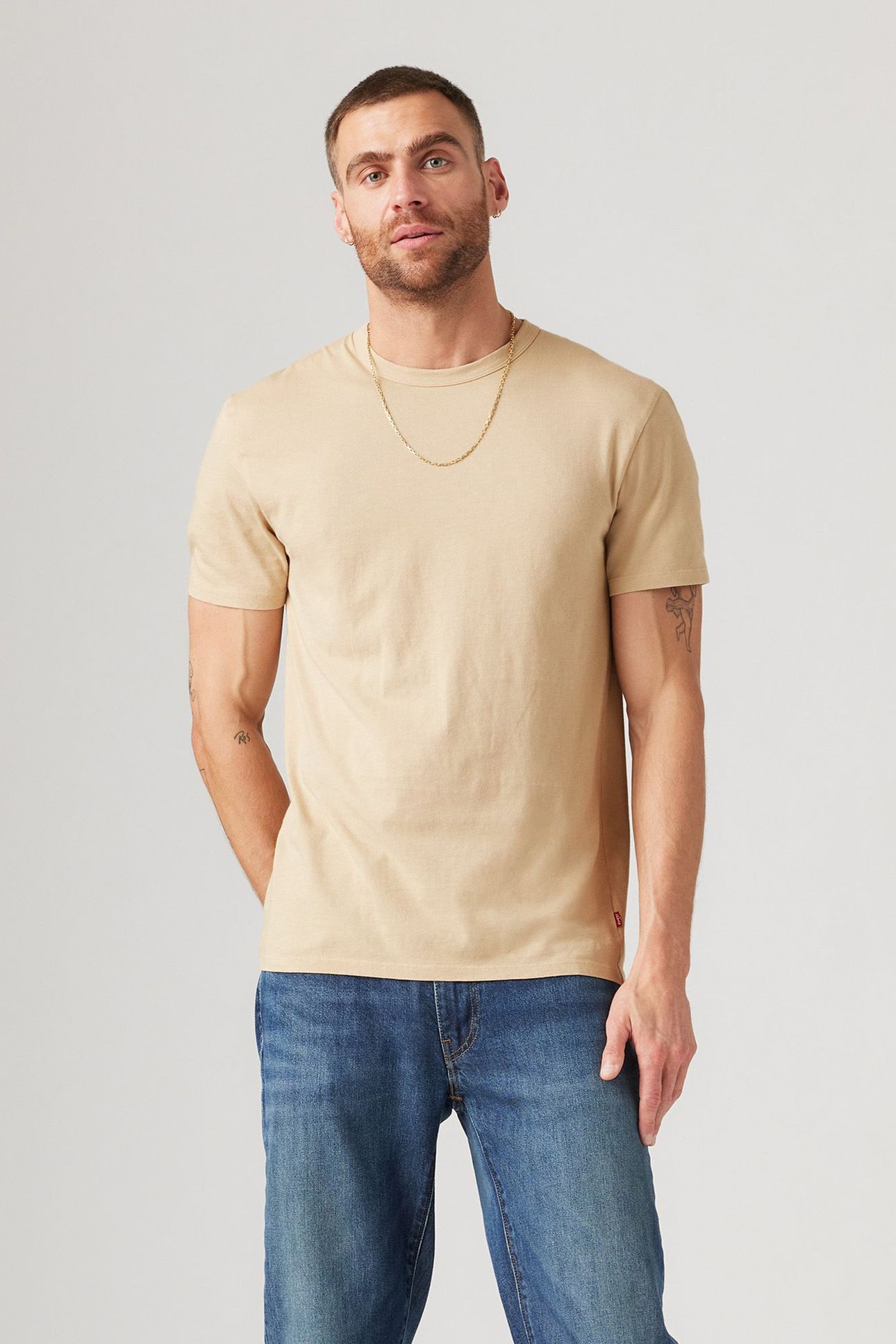 PREMIUM SLIM FIT TEE GARMENT DYE SAFARI 1