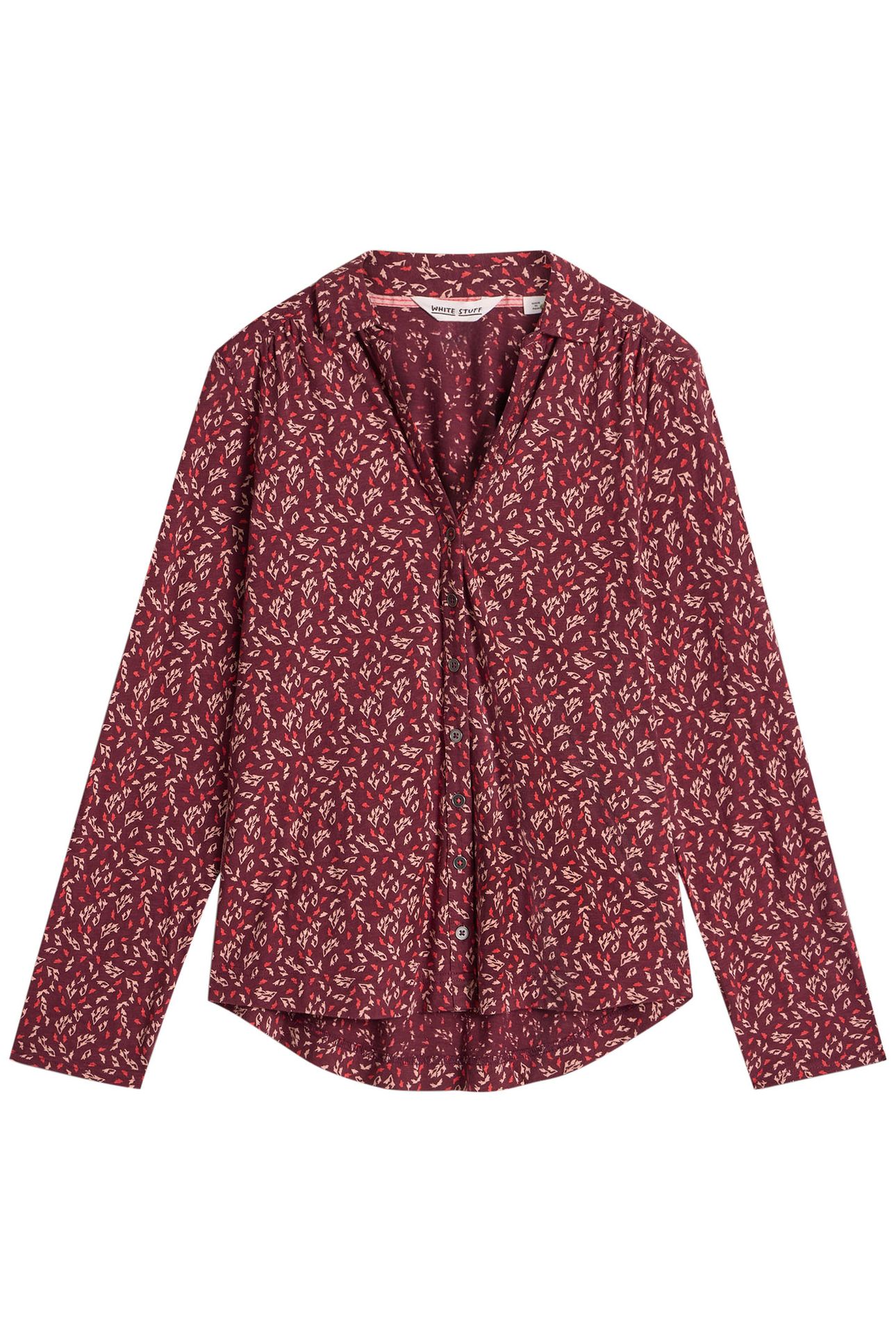 ANNIE JERSEY SHIRT PLUM MULTI 4