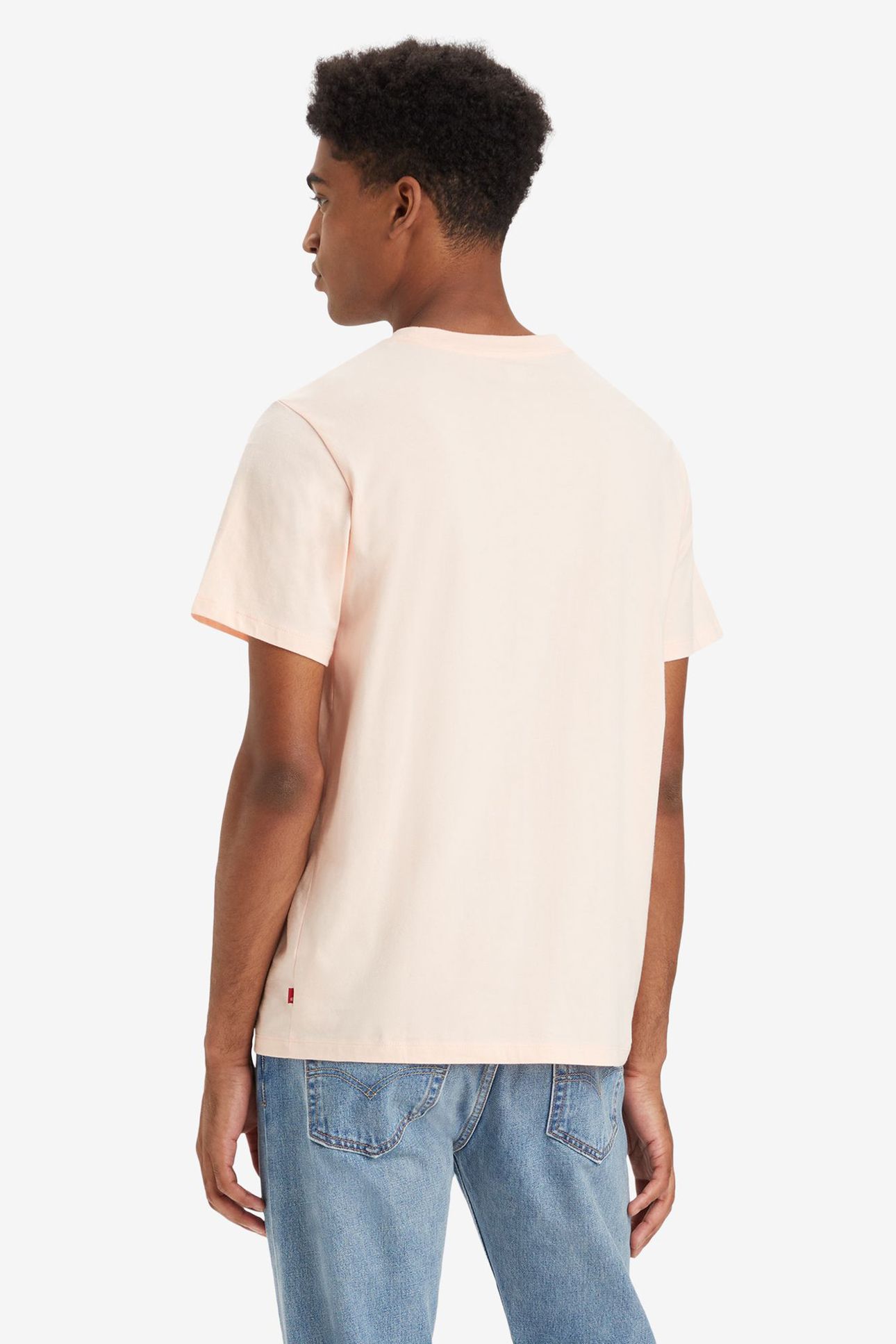 GRAPHIC CREWNECK TEE SSNL BW PALE PEACH 4