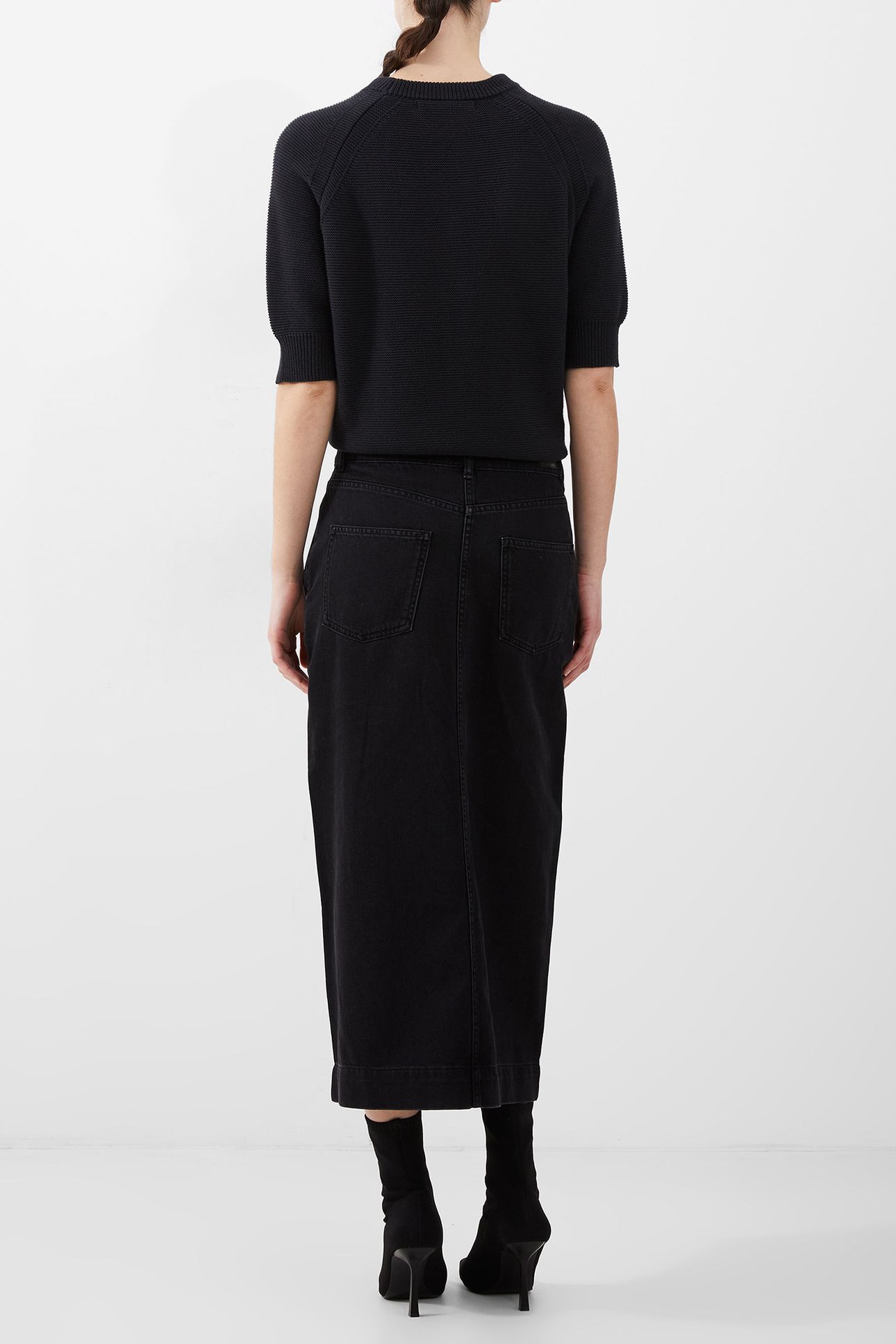 DENVER MIDAXI SKIRT JUST BLACK 2