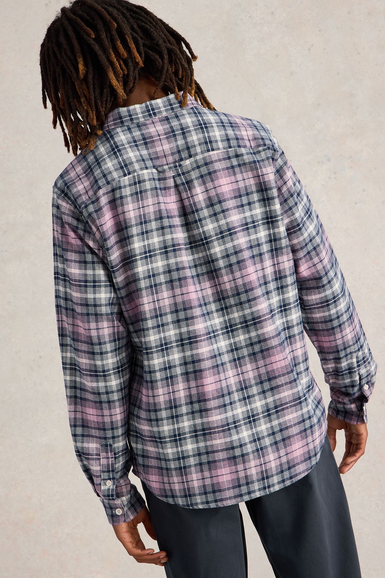 LS CHECK SHIRT PINK MULTI 2