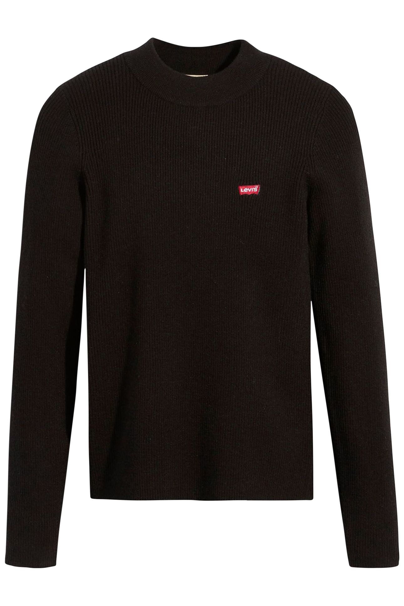 RIB CREW SWEATER CAVIAR WOOL LIKE 3