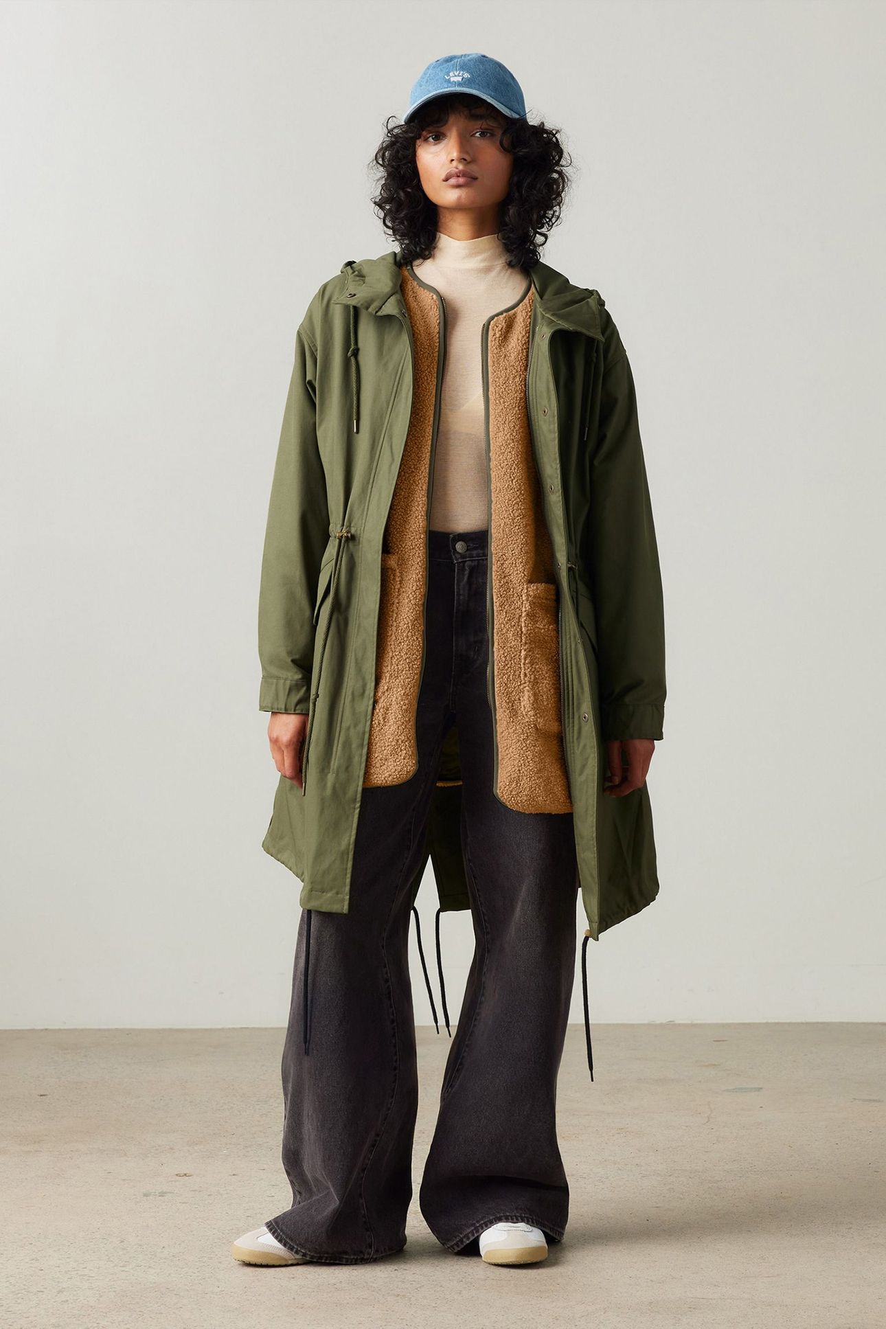CRAWFORD 3 IN 1 PARKA ARMY GREEN 1