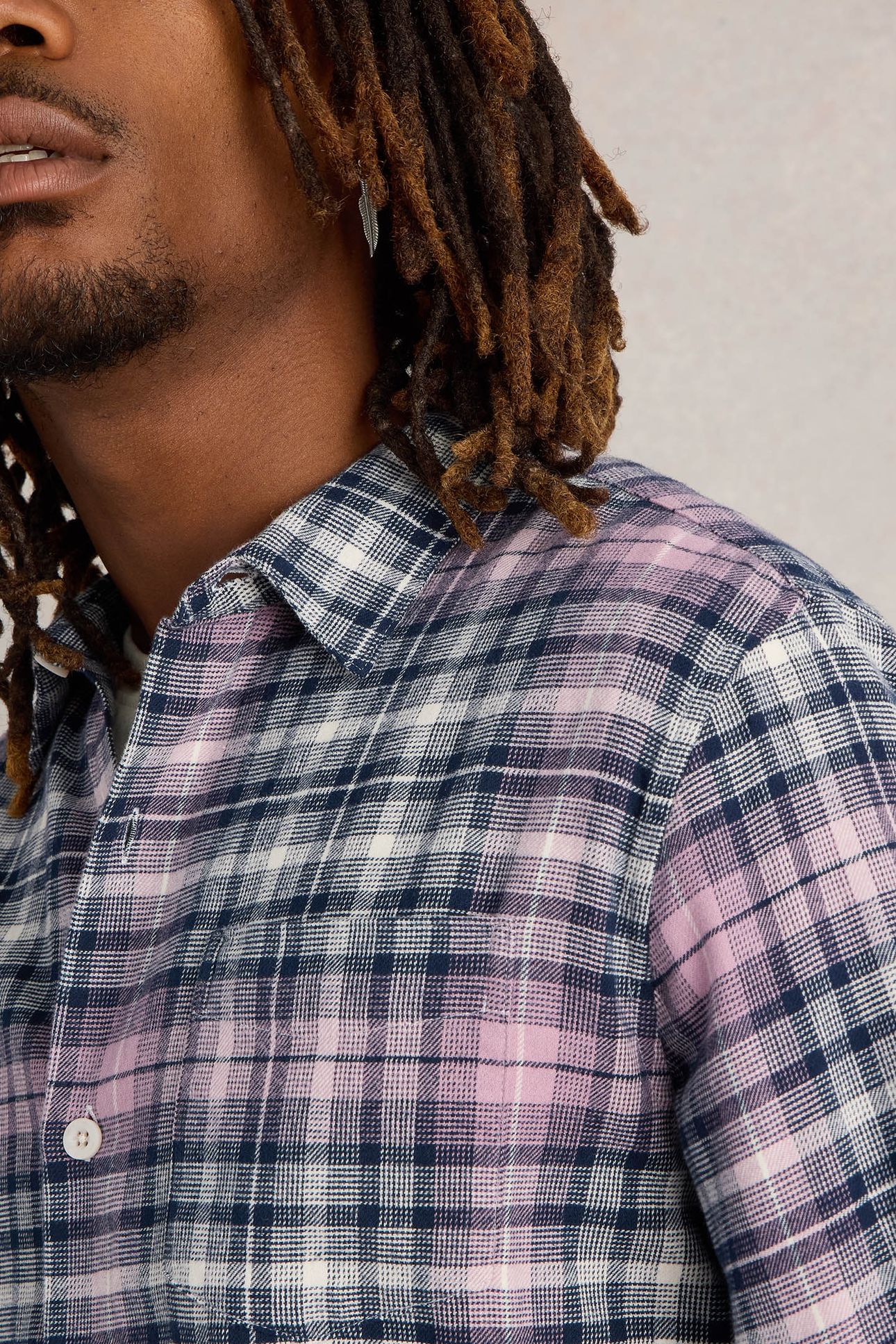 LS CHECK SHIRT PINK MULTI 4