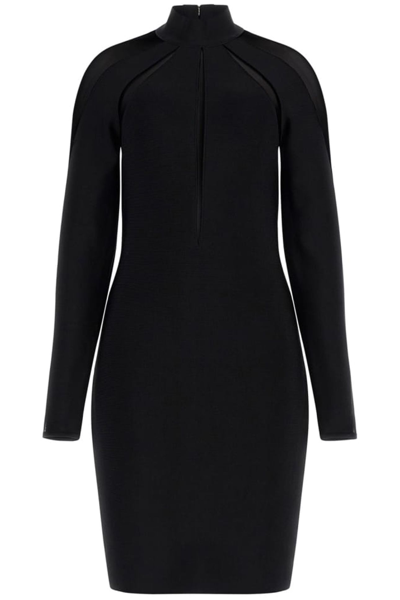 MARCIANO BY GUESS MOTION LS BANDAGE DR JET BLACK 4