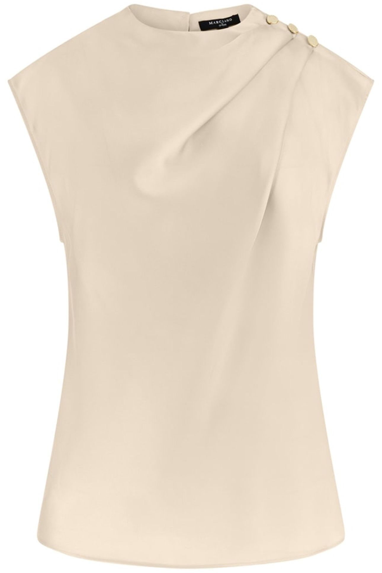 MARCIANO BY GUESS JOSETTE SS BLOUSE CALM SANDS 4