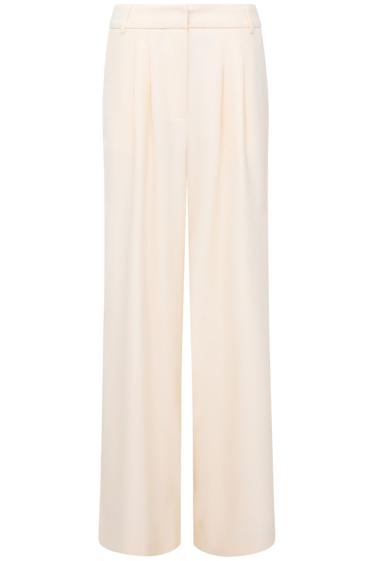 SLEEK TAILORED WIDE LEG SUIT TROUSERS CLASSIC CREAM 4