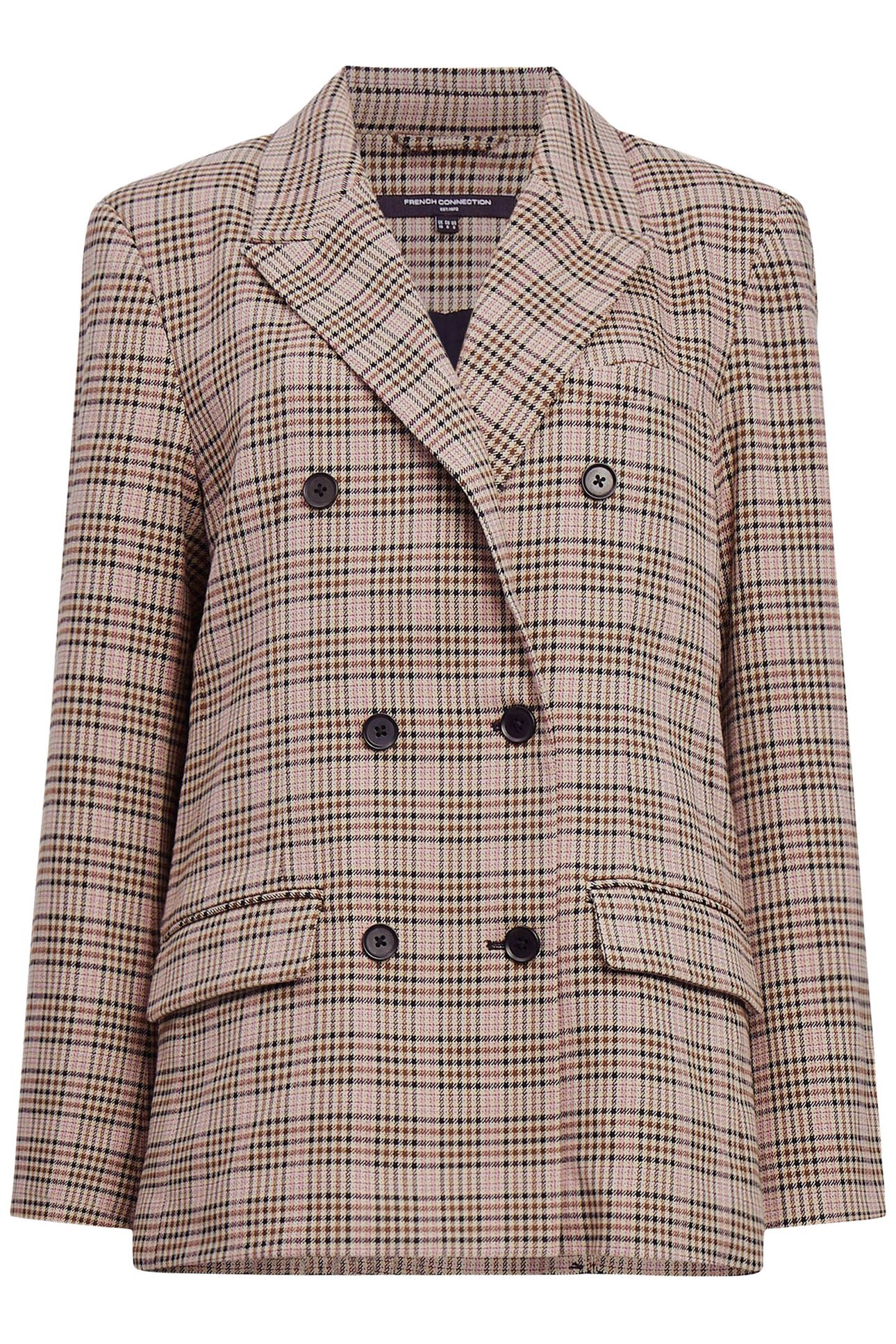 GINA CHECK BLAZER PINK CHECK 3