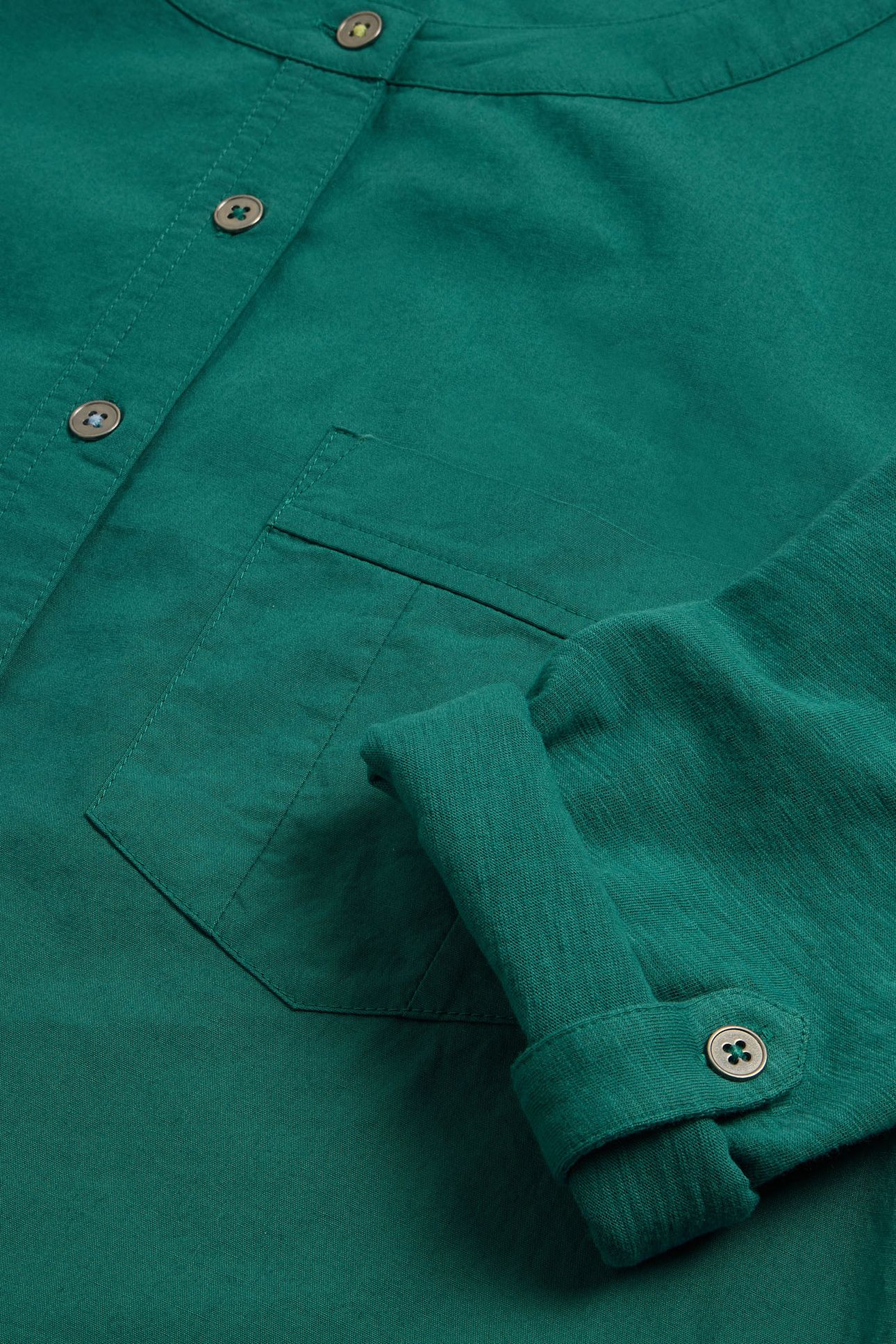 MACLEY MIX SHIRT DARK TEAL 7