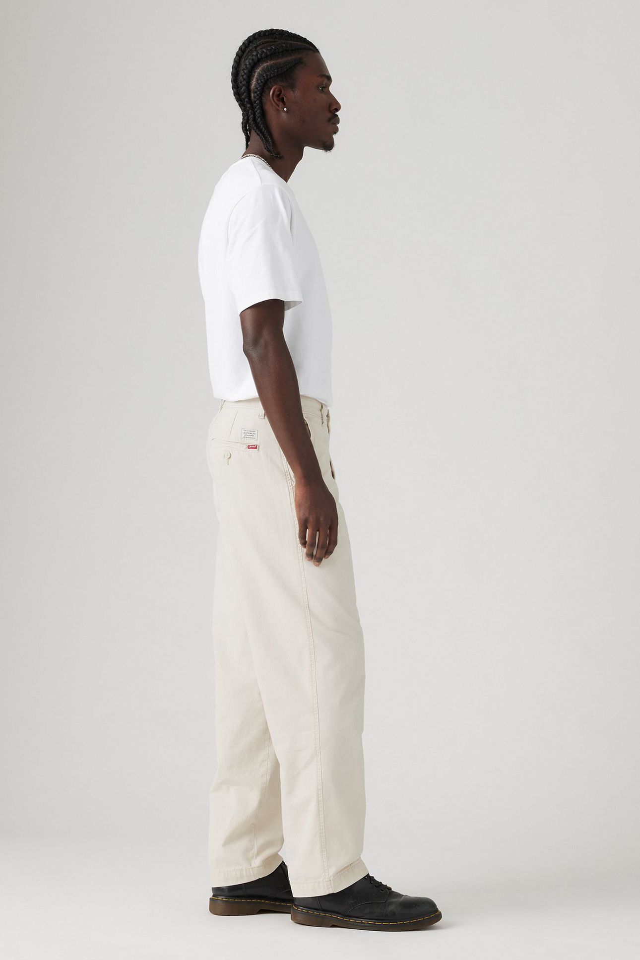 XX CHINO LOOSE STRT SILVER BIRCH LINEN 4