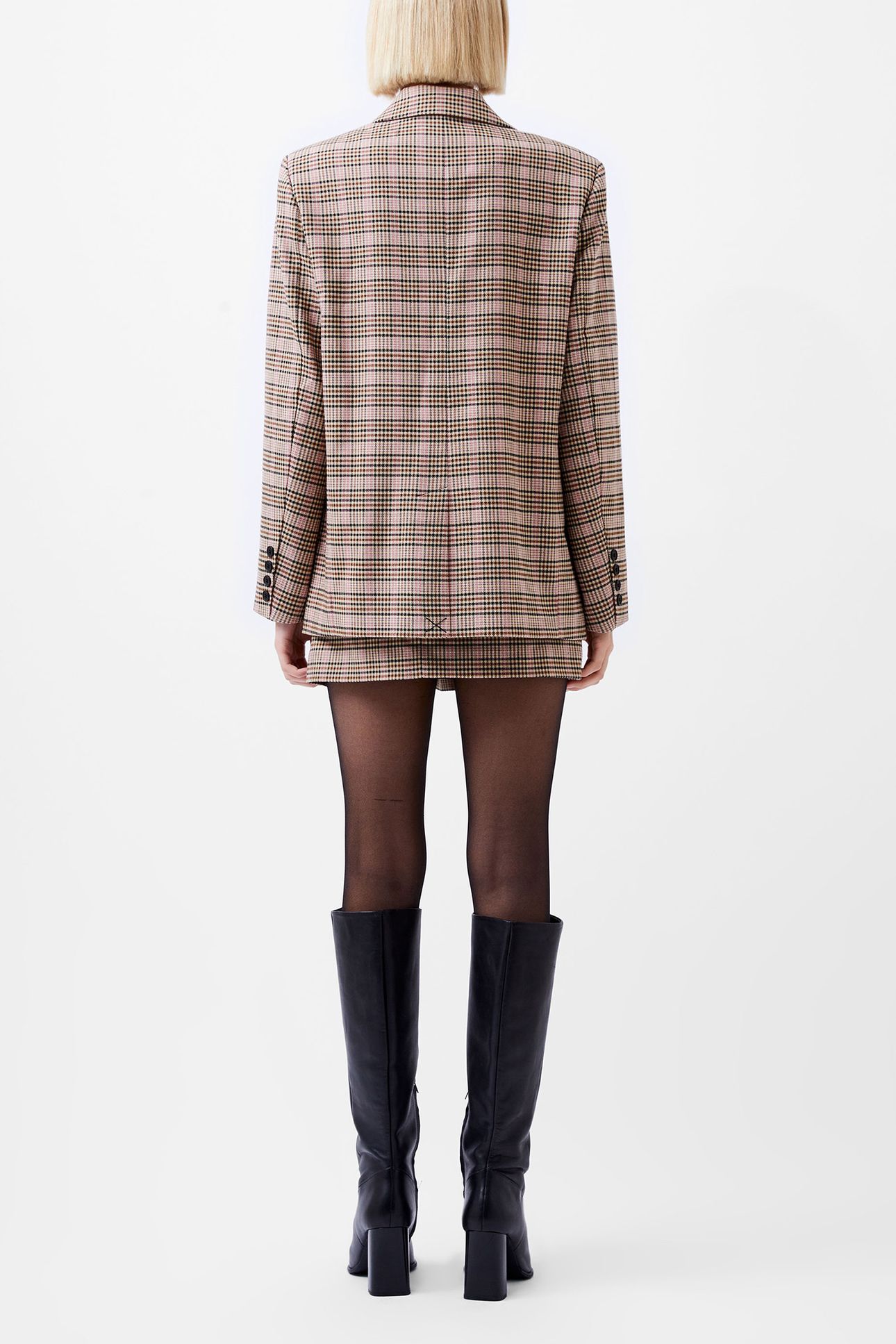 GINA CHECK BLAZER PINK CHECK 2