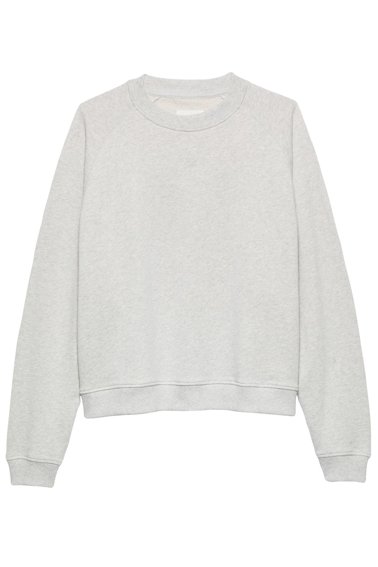 KORALIA LOGO SWEATER LIGHT GREY MELANGE 3
