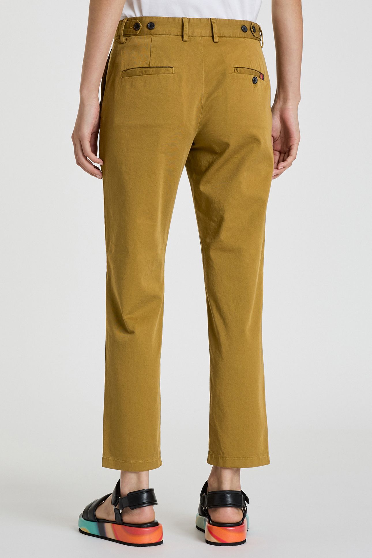WOMENS CHINO OLIVE GREEN 2