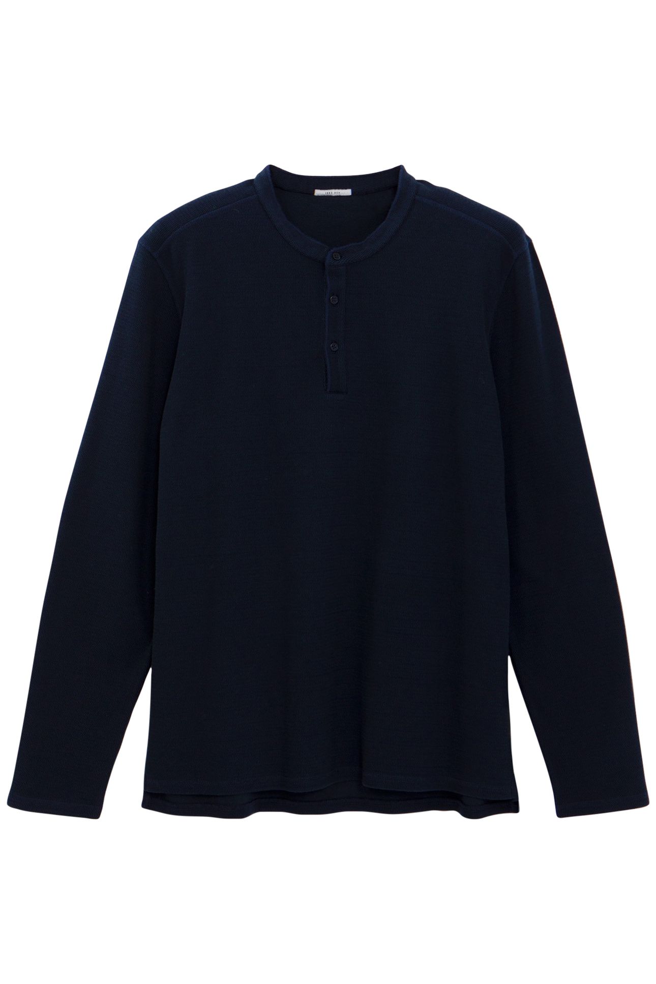 NAVY EMBOSSED MESH T-SHIRT 4