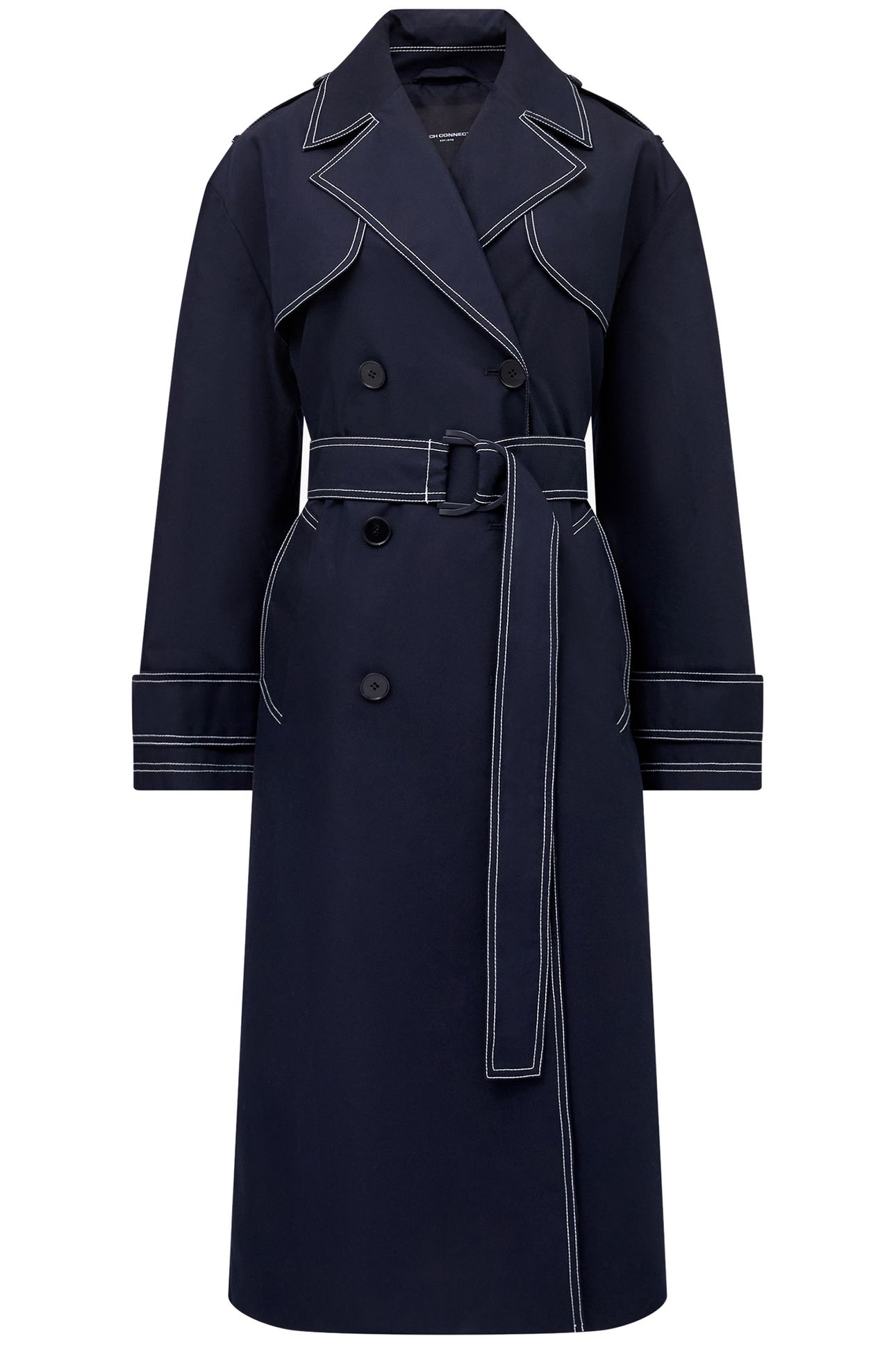 AFTON TRENCH COAT NAVY 4