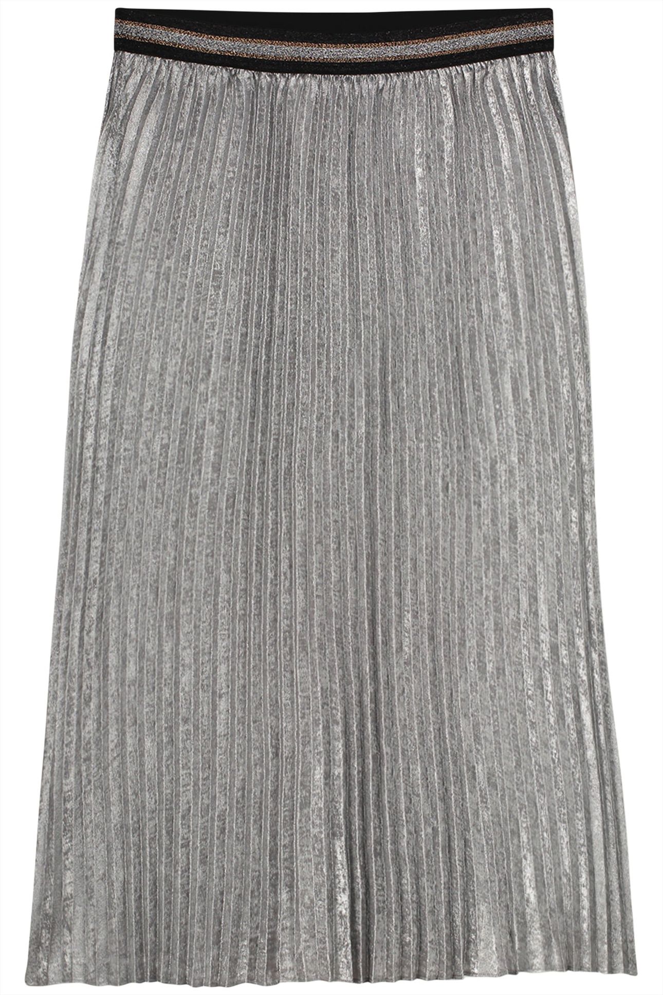 PLEATED SKIRT LAMEE METALLIC MIST 3