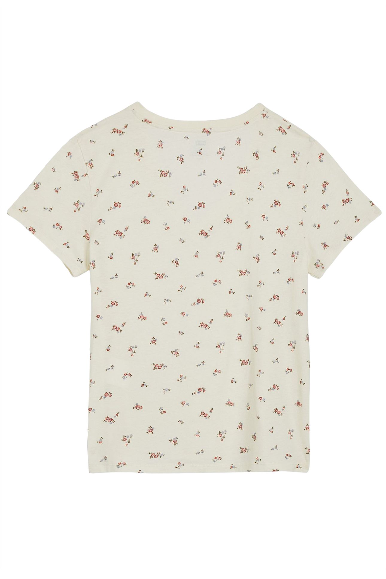 PERFECT VNECK LOU DITSY FLORAL-V4 EGRET COTTON 4