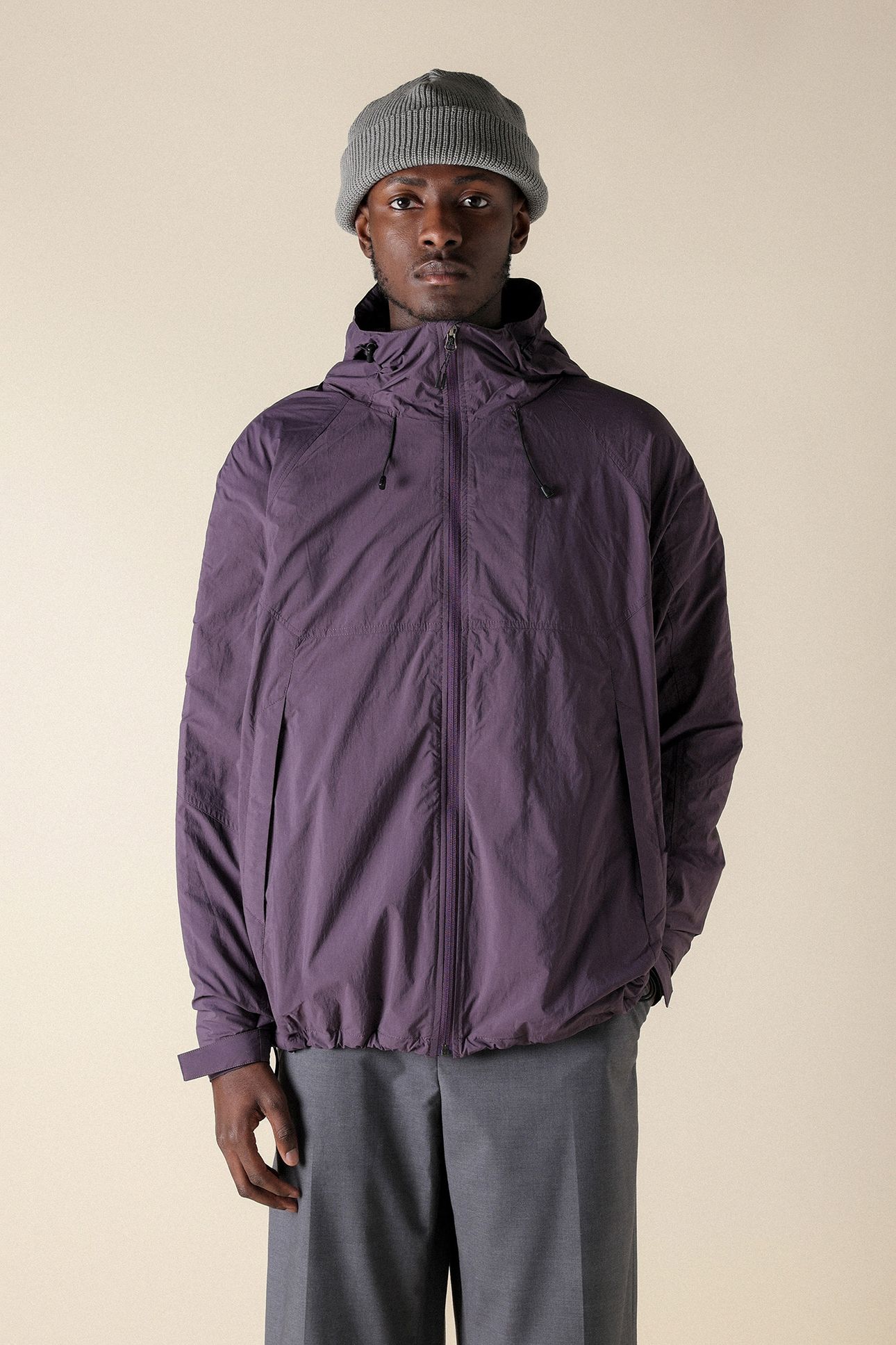 UNISEX SL BT THERM MESH HOODY JACKET MIDNIGHT PLUM 1