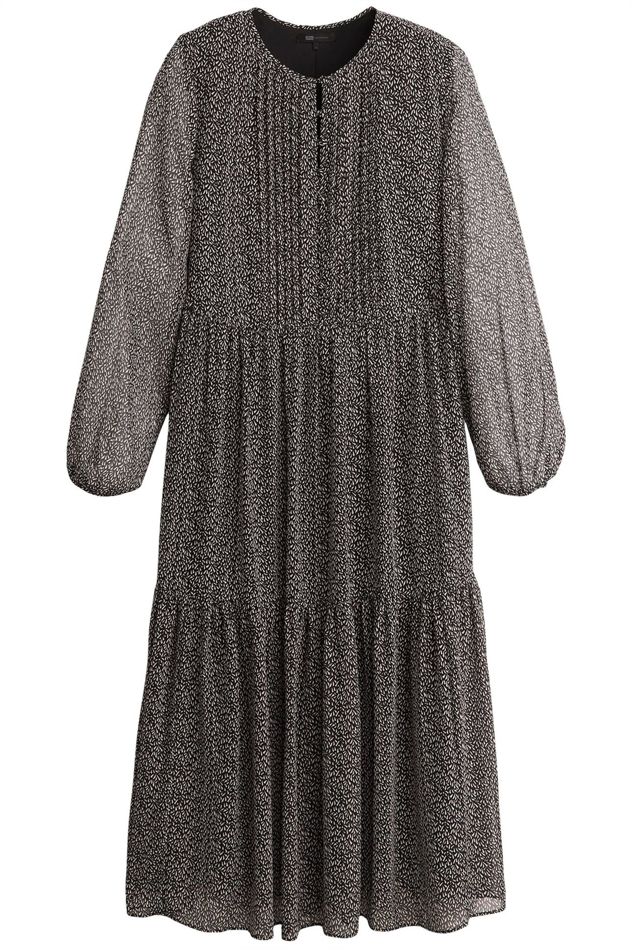 CIELO GEORGETTE DRESS LINO GEO CAVIAR 3