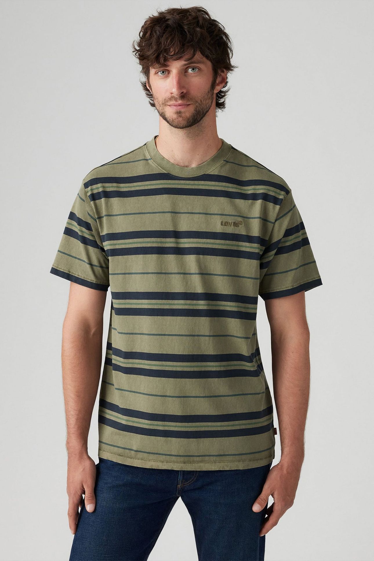 RED TAB VINTAGE TEE FORREST STRIPE DEEP 1