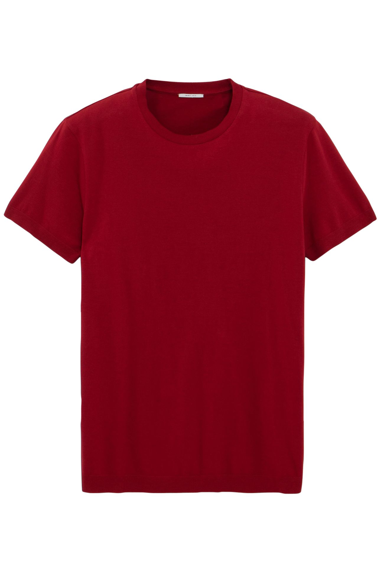 DARK RED COTTON MODAL MIX T-SHIRT 3