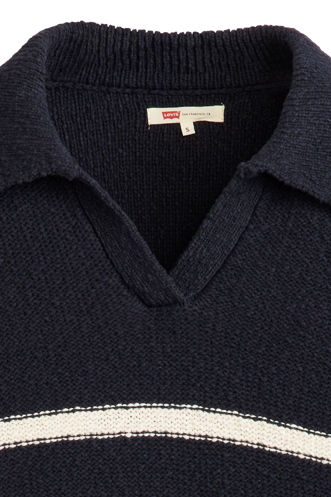 SATELLITE POLO SWEATER MARINE STRIPE 6