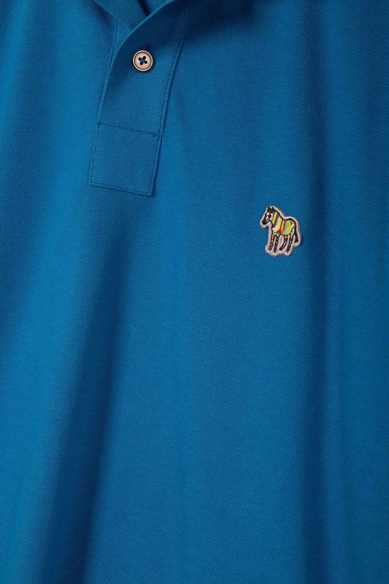 SLIM FIT POLO ZEB BADGE PETROL GREEN 4