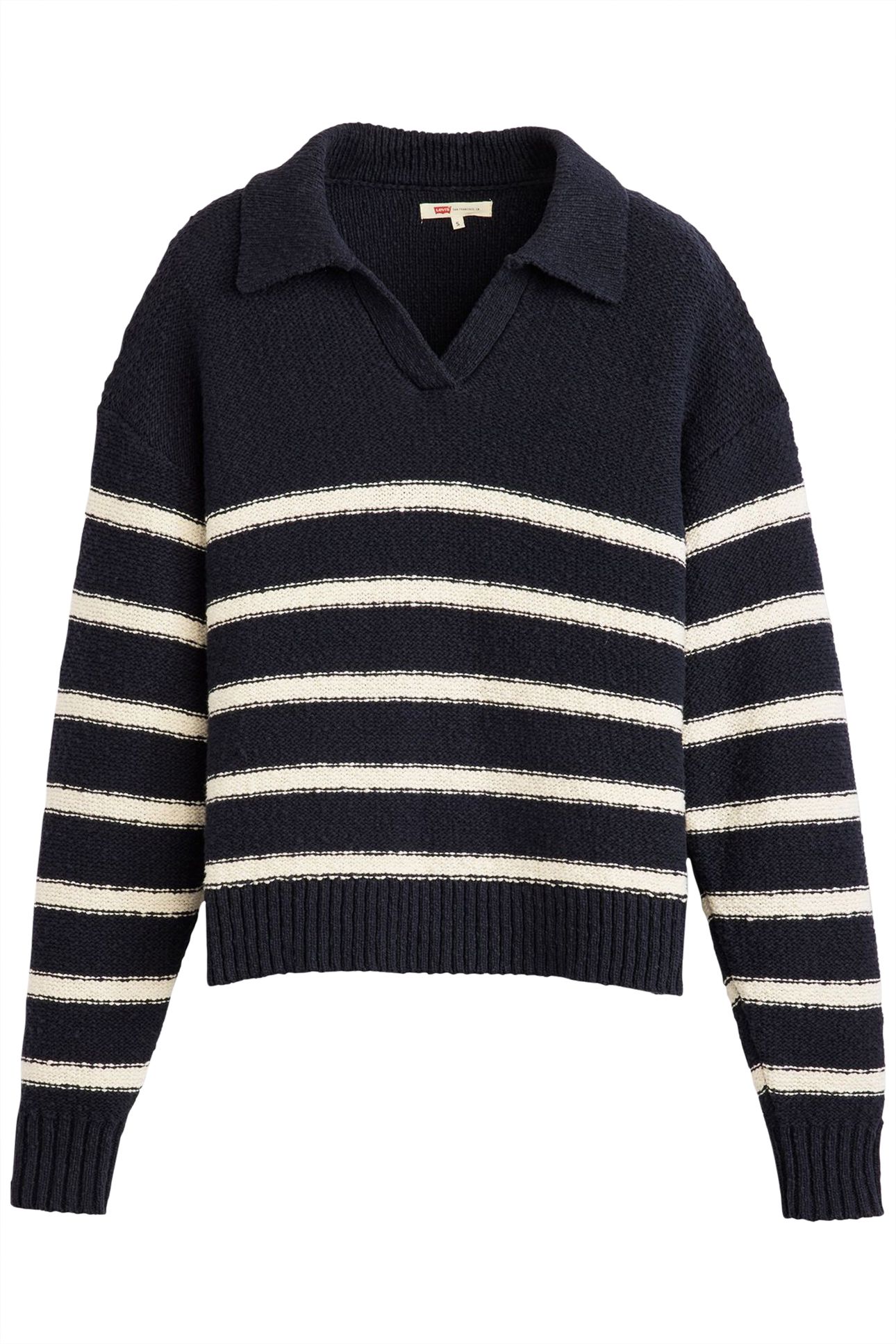 SATELLITE POLO SWEATER MARINE STRIPE 3