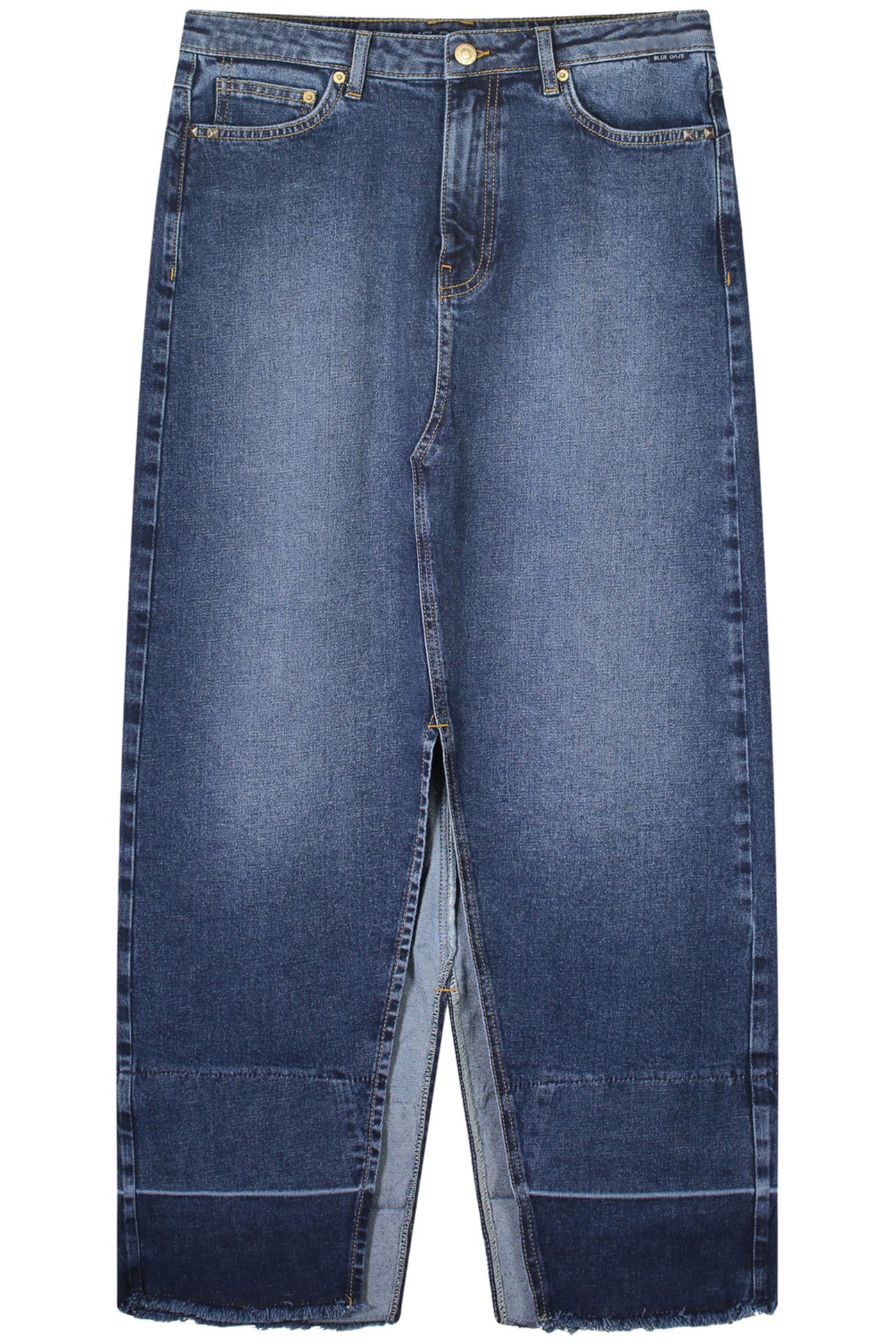 DENIM SKIRT COTTON COMFORD DENIM DENIM 4