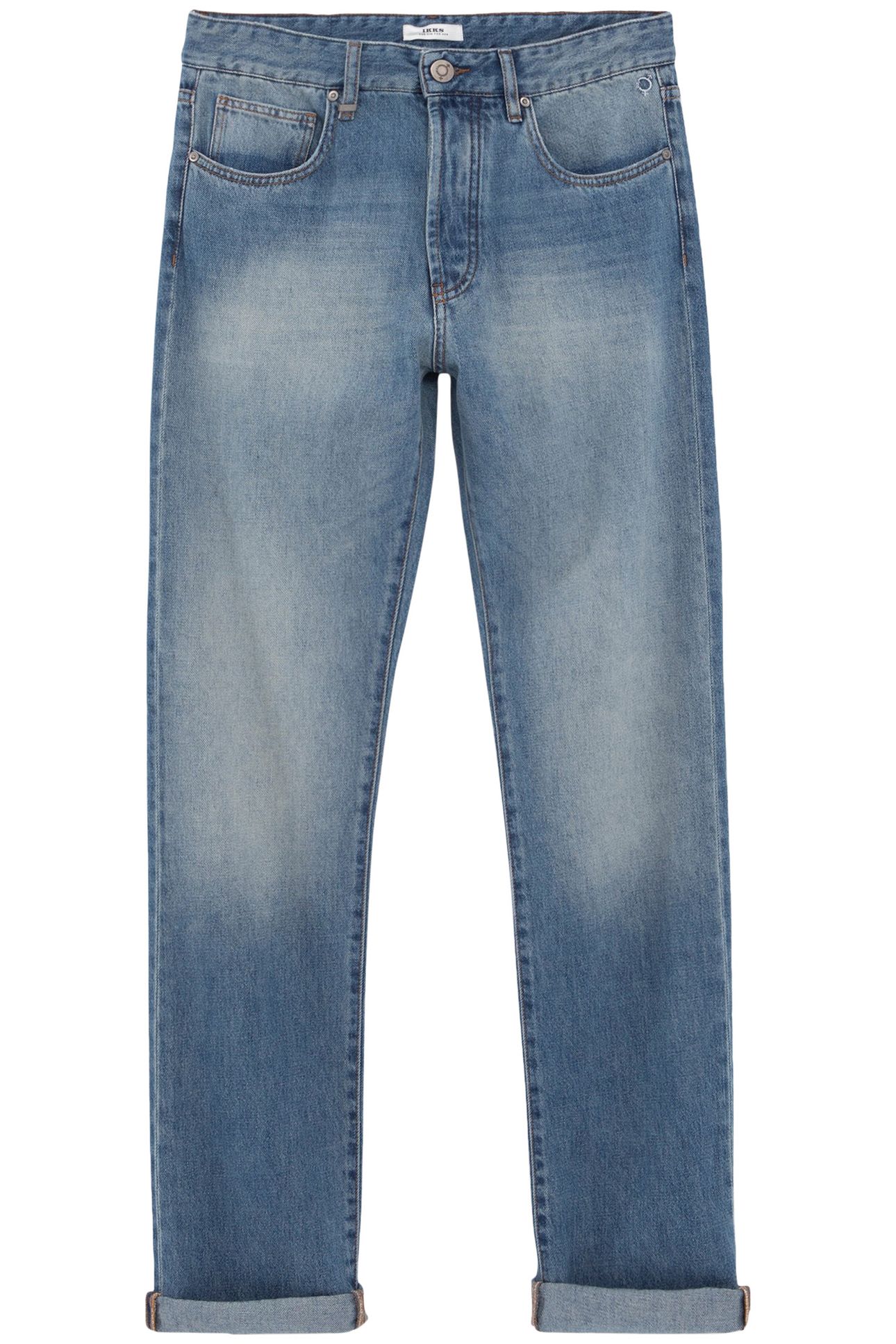 UNISEX INDIGO WATERLESS DENIM REGULAR GENDER FREE JEANS 3