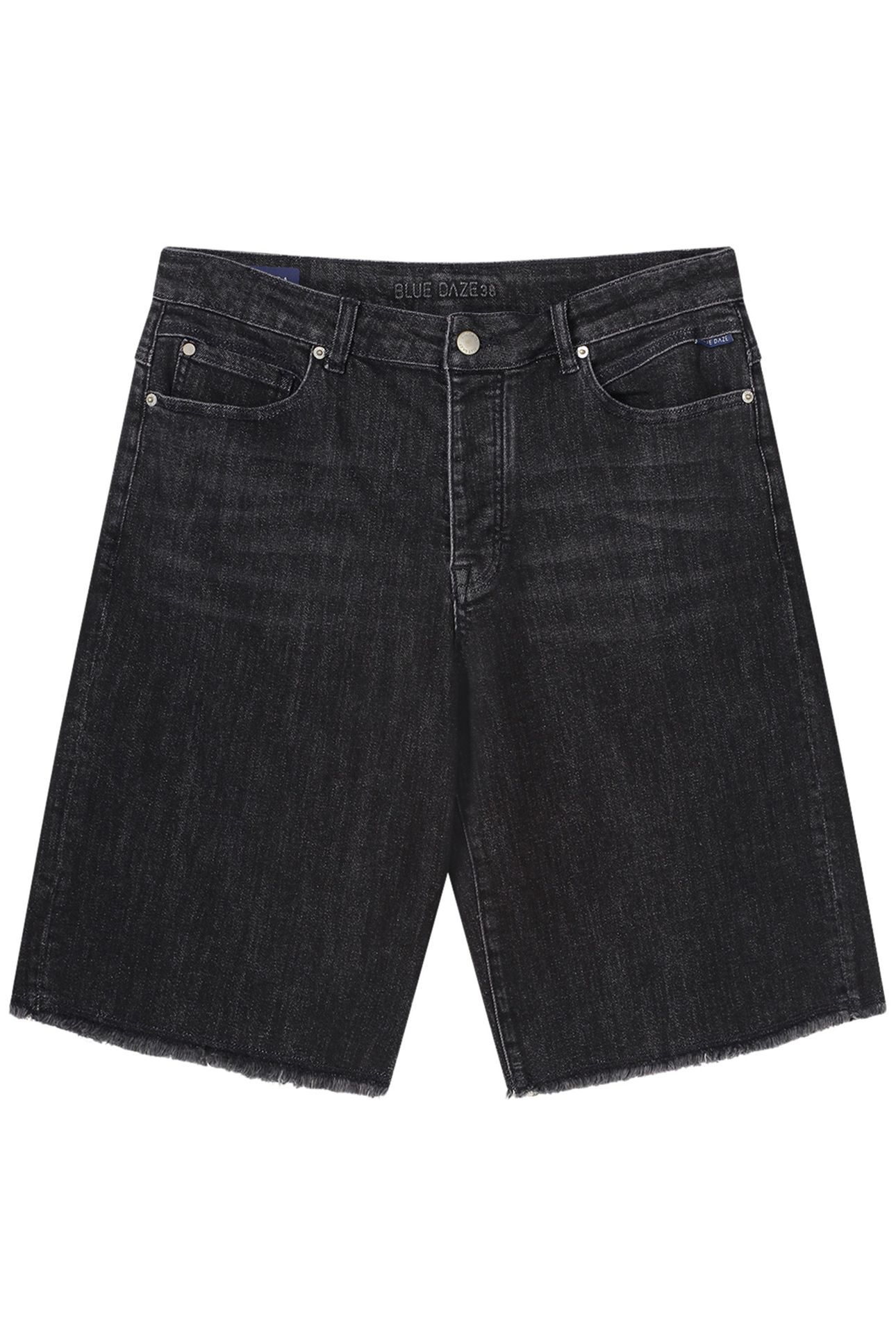 BERMUDA JEANS BLACK STRETCH DENIM BLACK DENIM 4