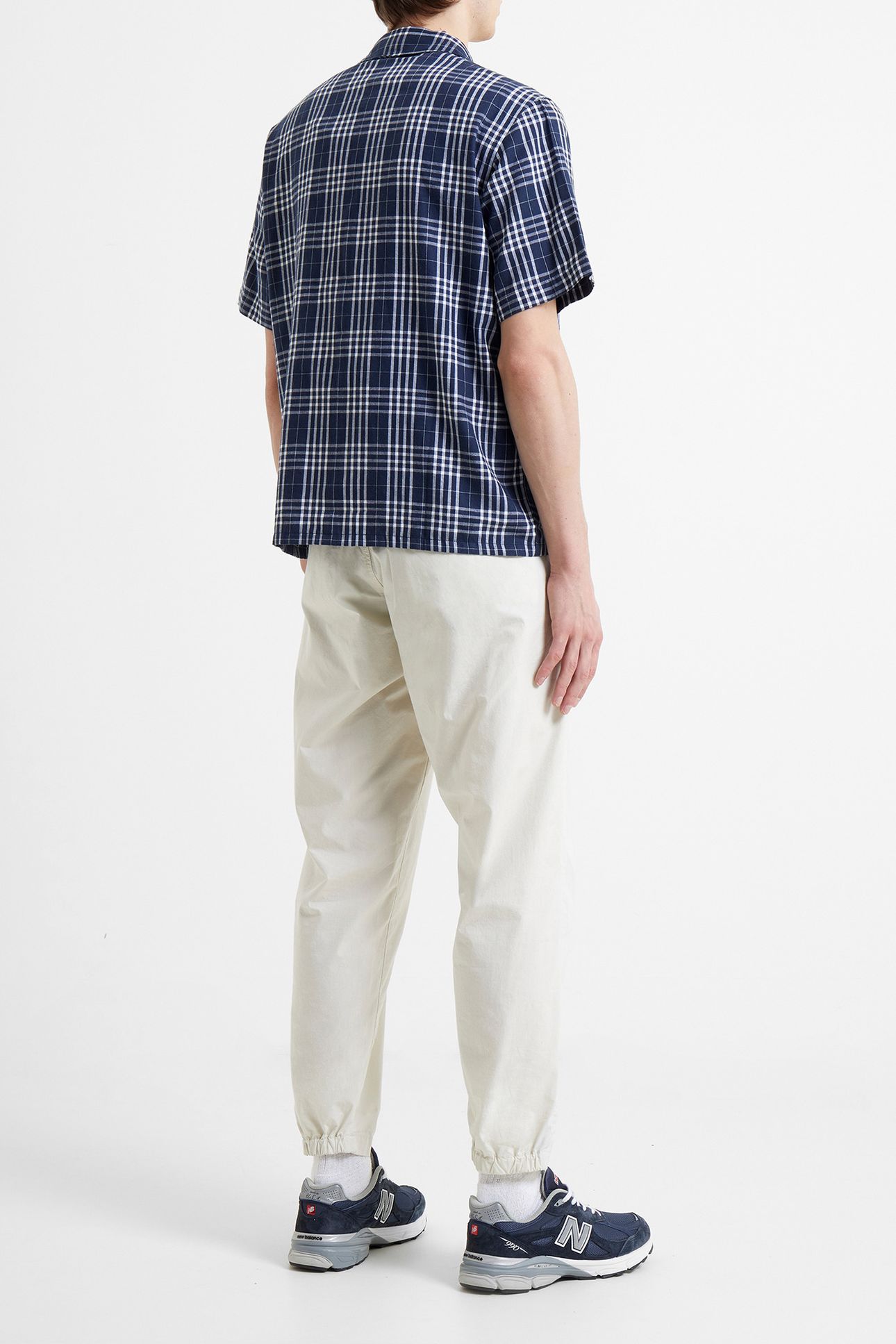 PENDINE CHECK SS SHIRT MARINE MULTI 2