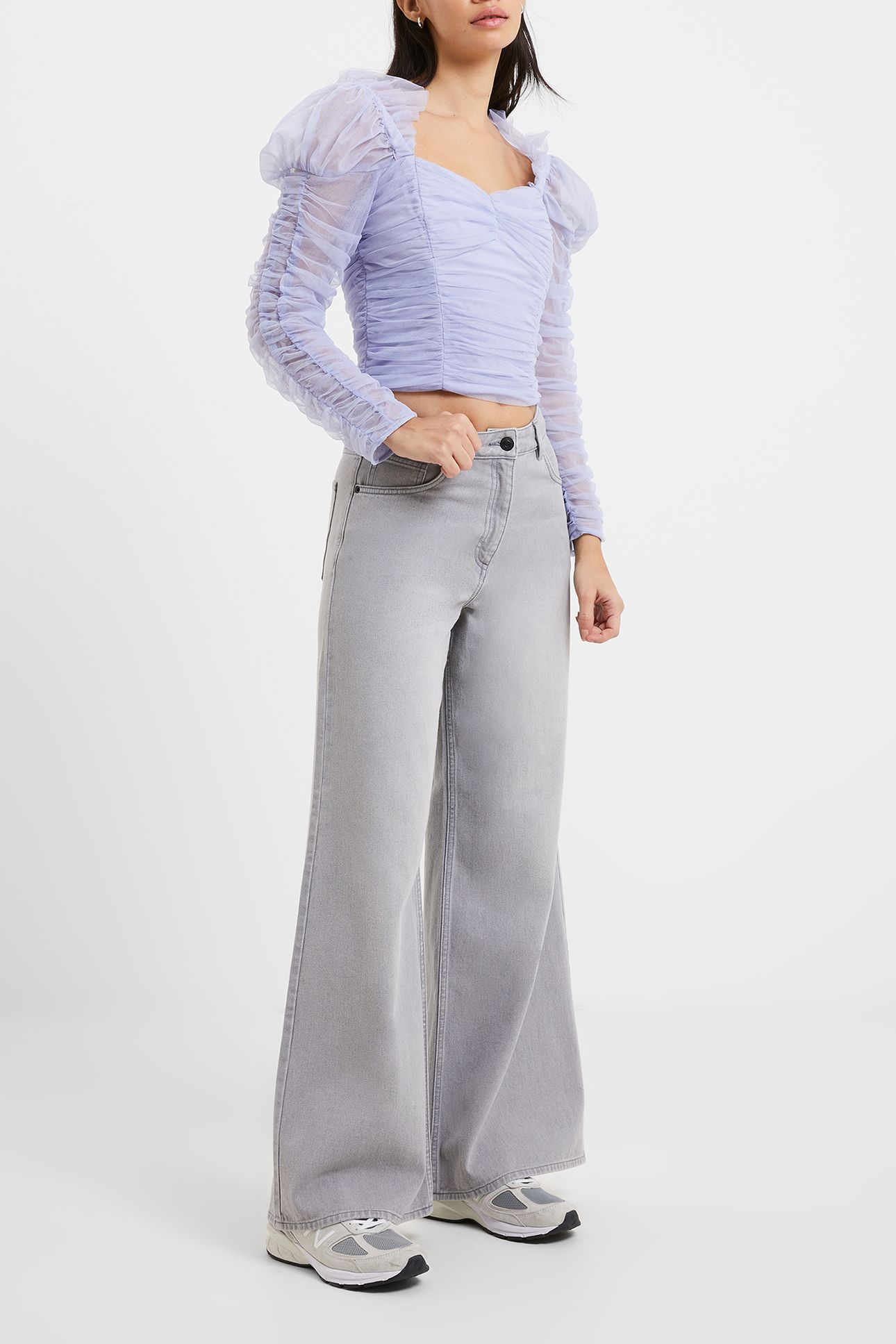 DENVER DENIM RELAXED WIDE LEG ARCTIC GREY 3