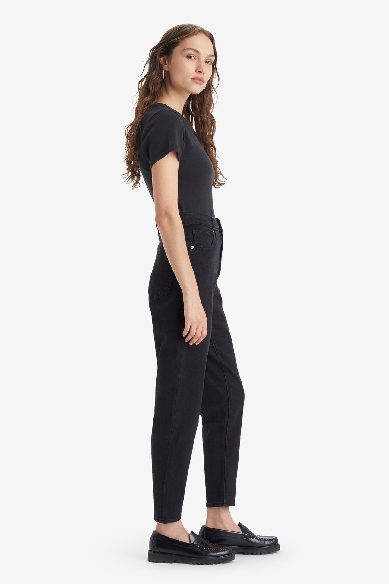 HIGH WAISTED MOM JEAN FLASH BLACK 6