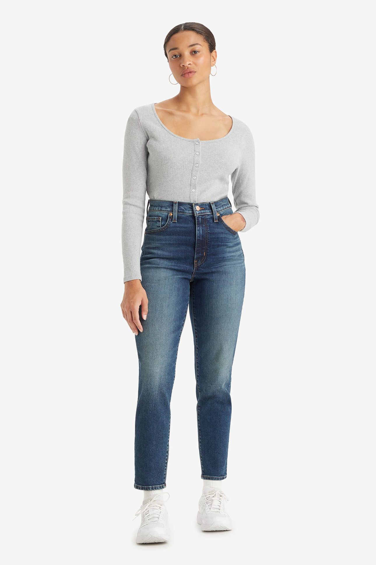 HIGH WAISTED MOM JEAN MOVING TARGET 1